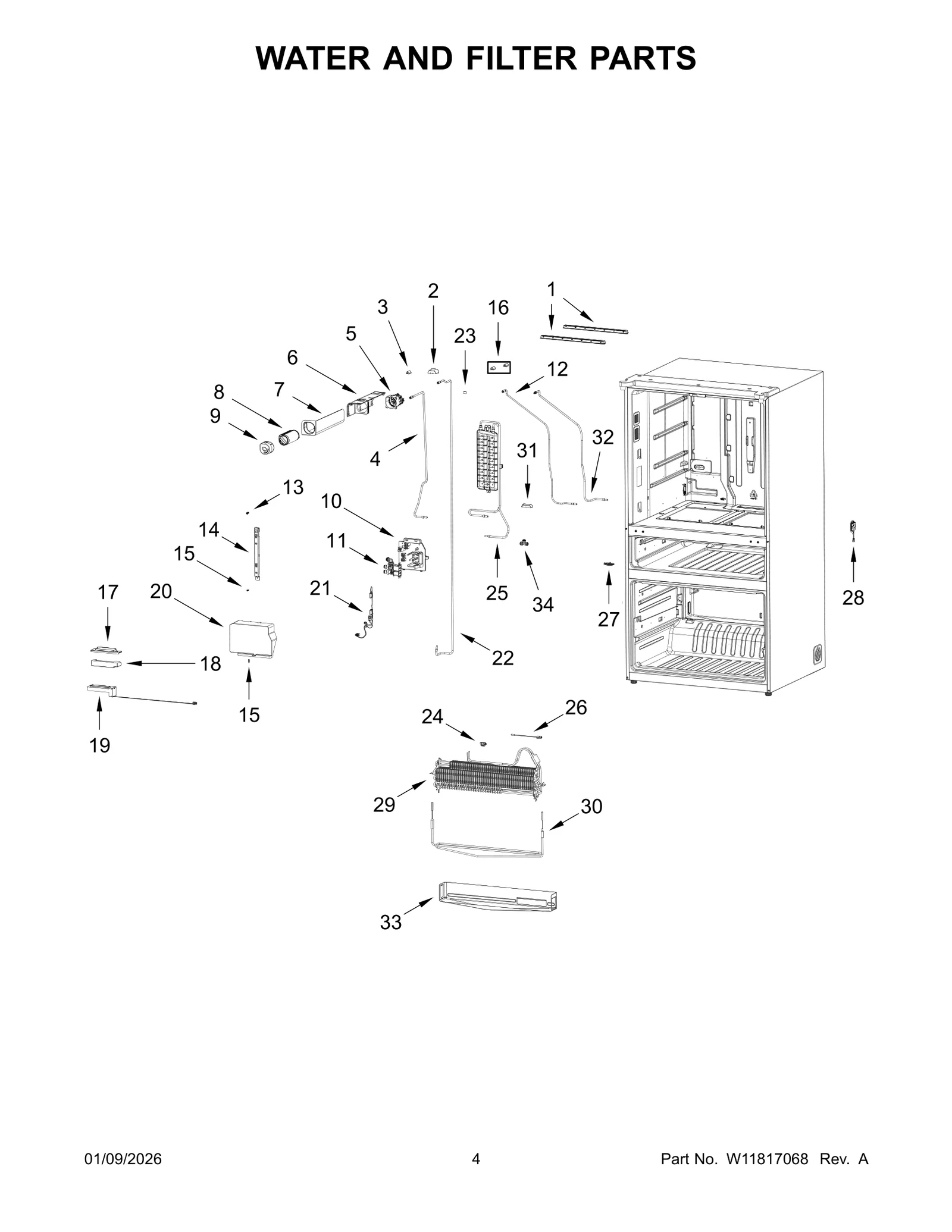 WATER AND FILTER PARTS