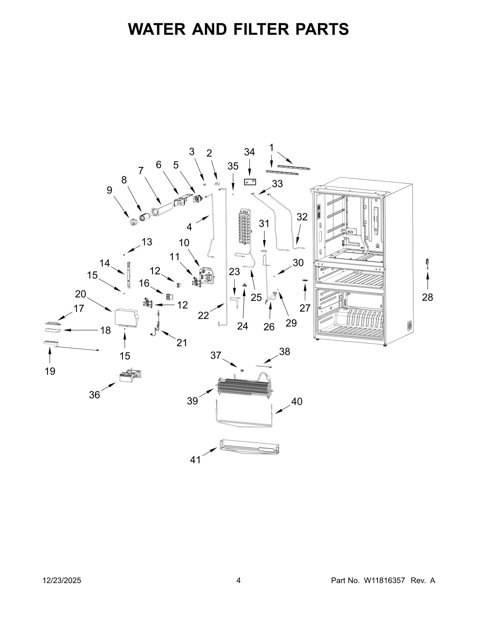 WATER AND FILTER PARTS