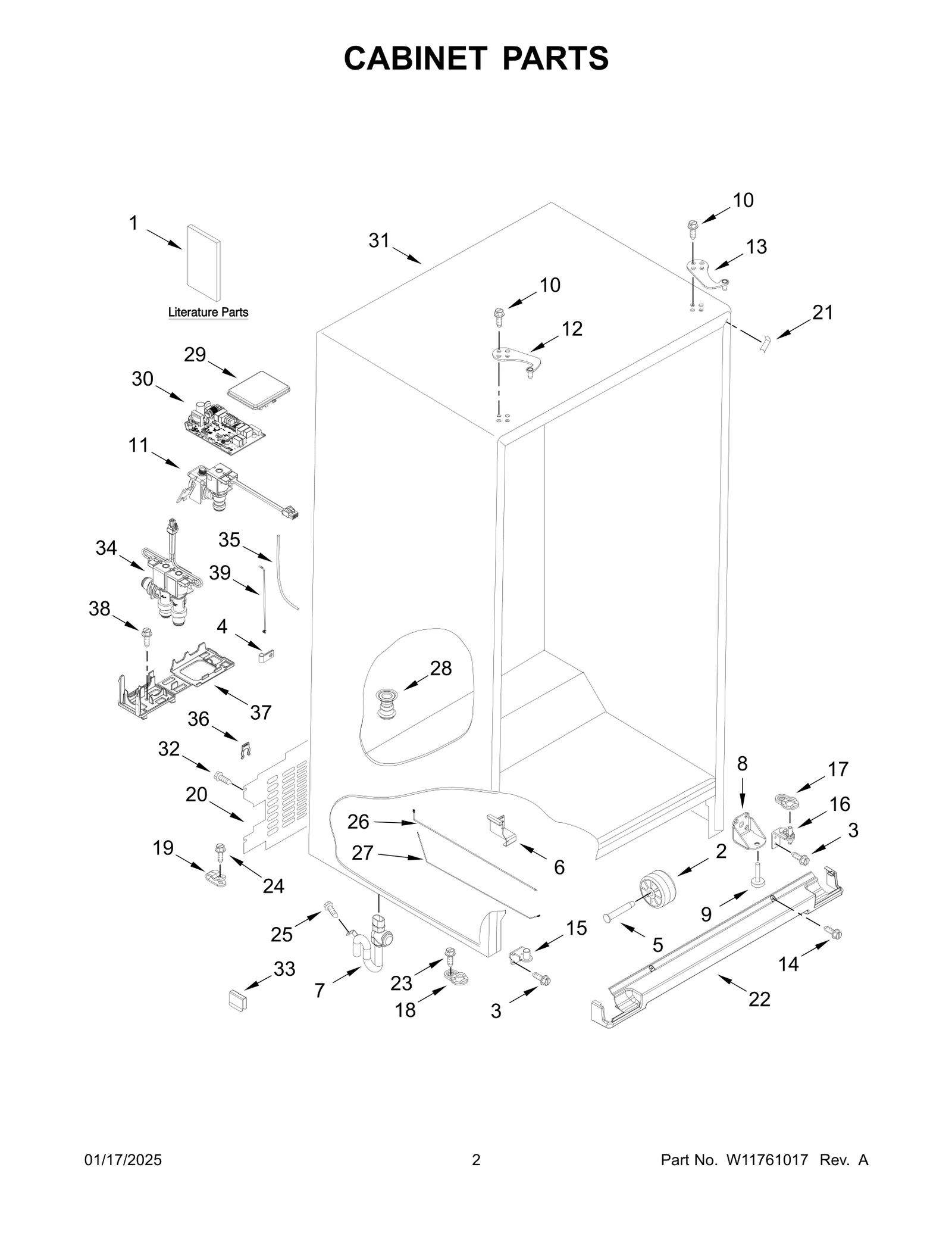 CABINET PARTS