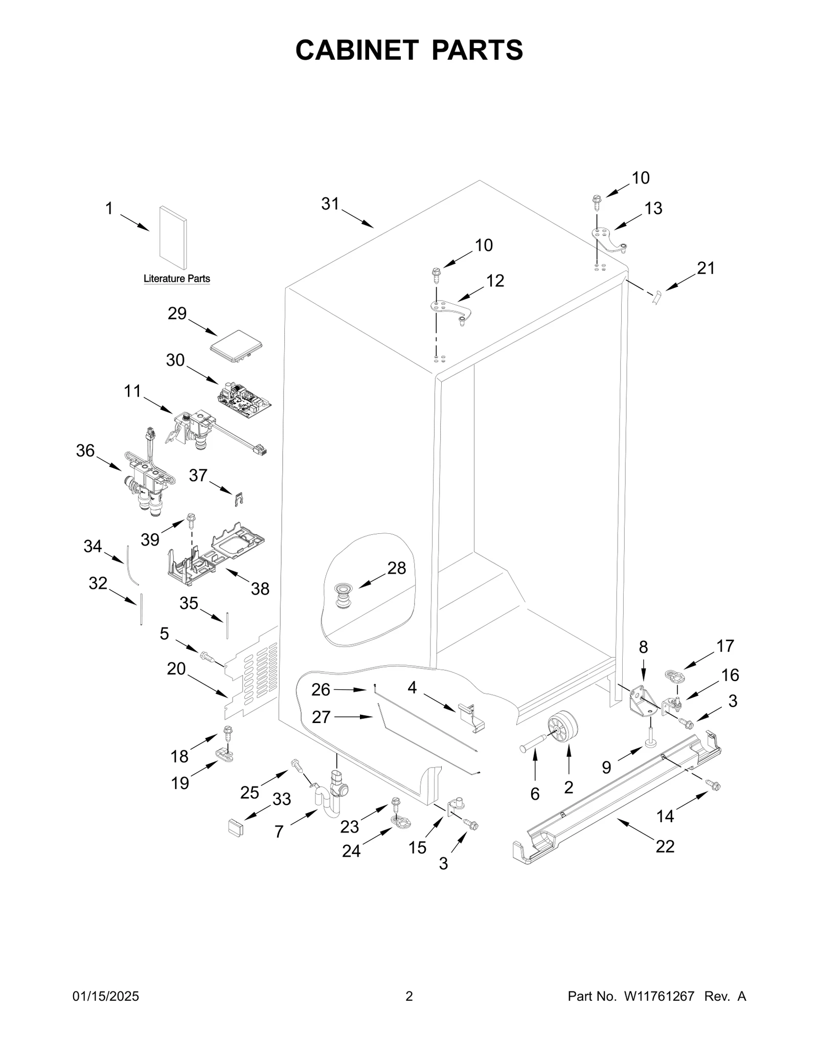 CABINET PARTS