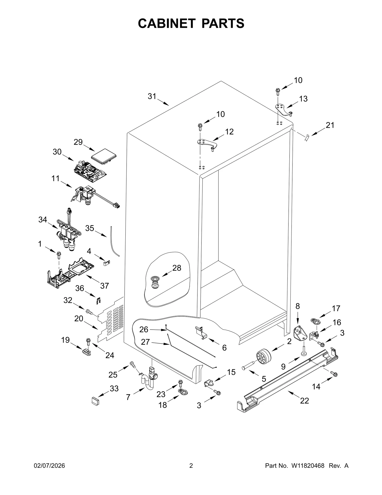 CABINET PARTS