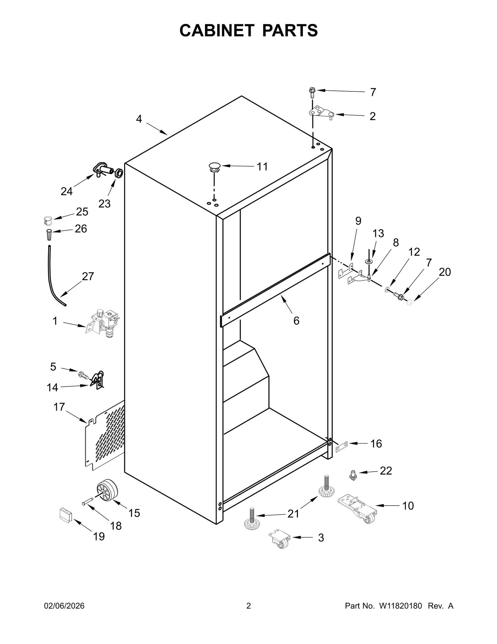 CABINET PARTS