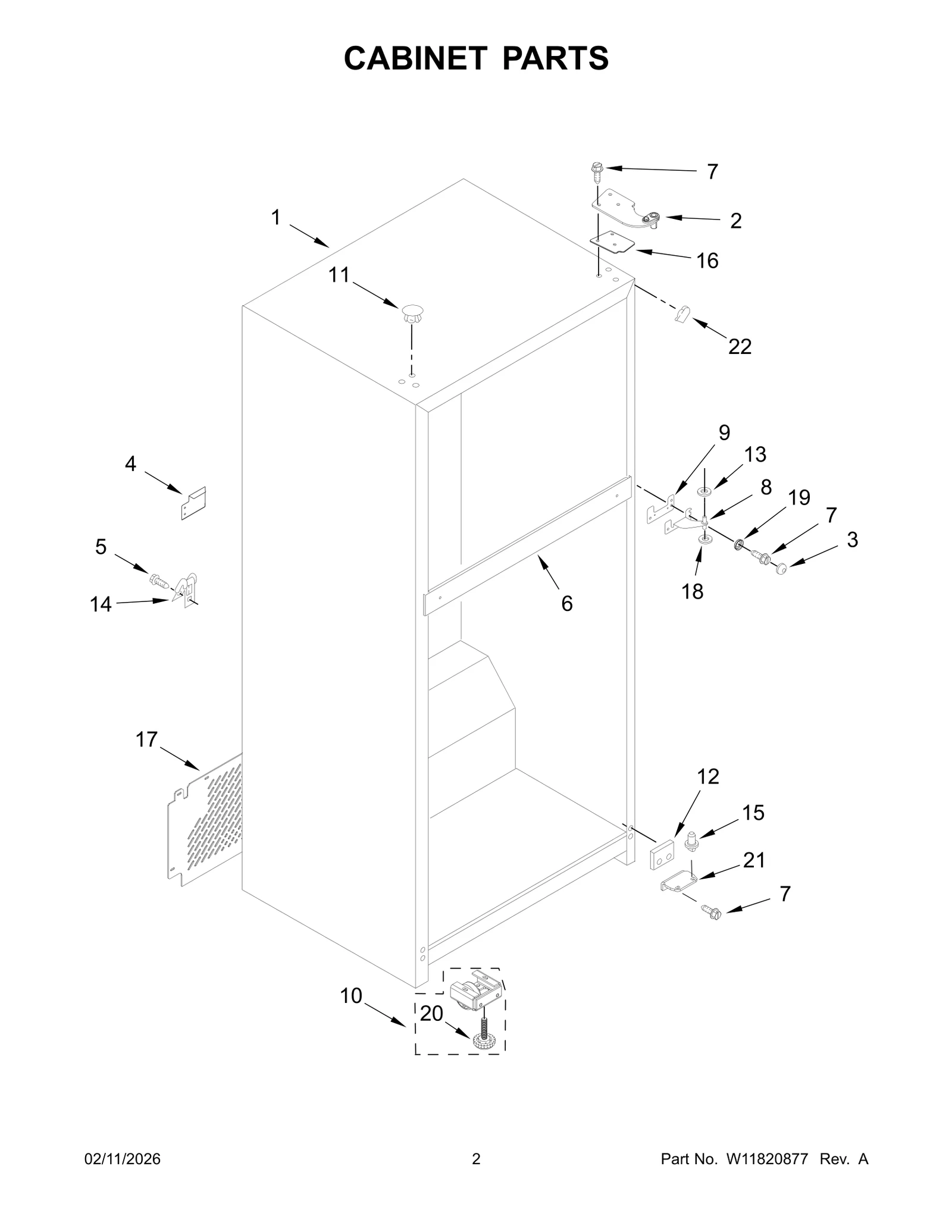 CABINET PARTS