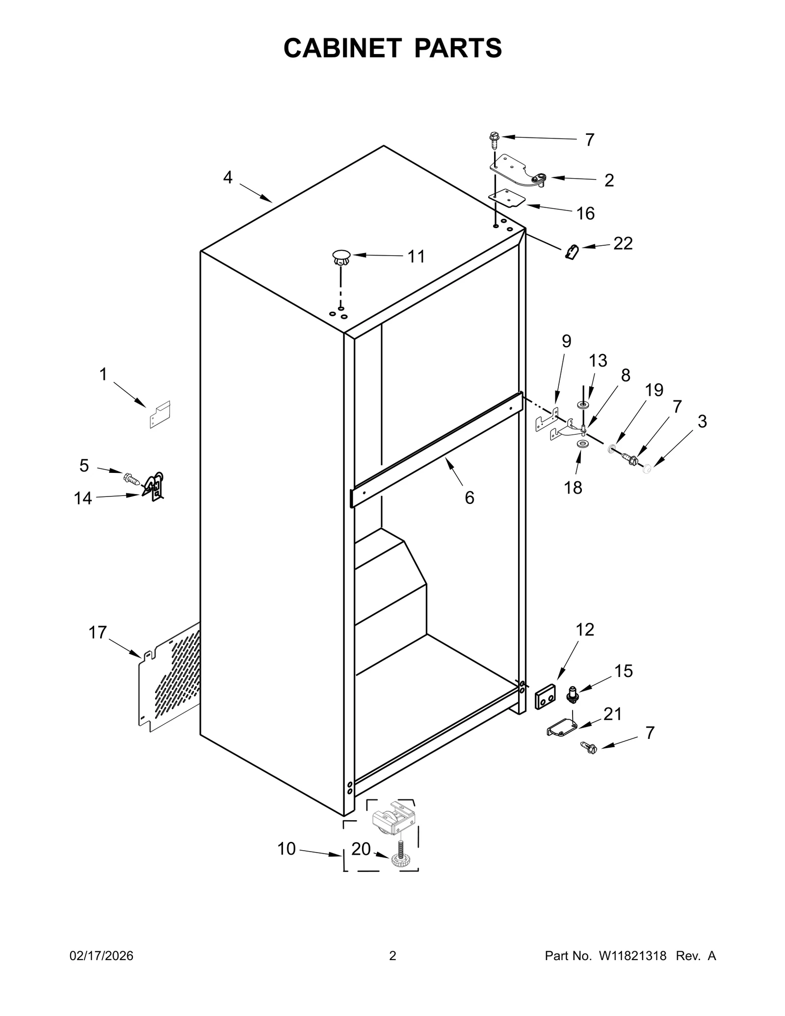 CABINET PARTS