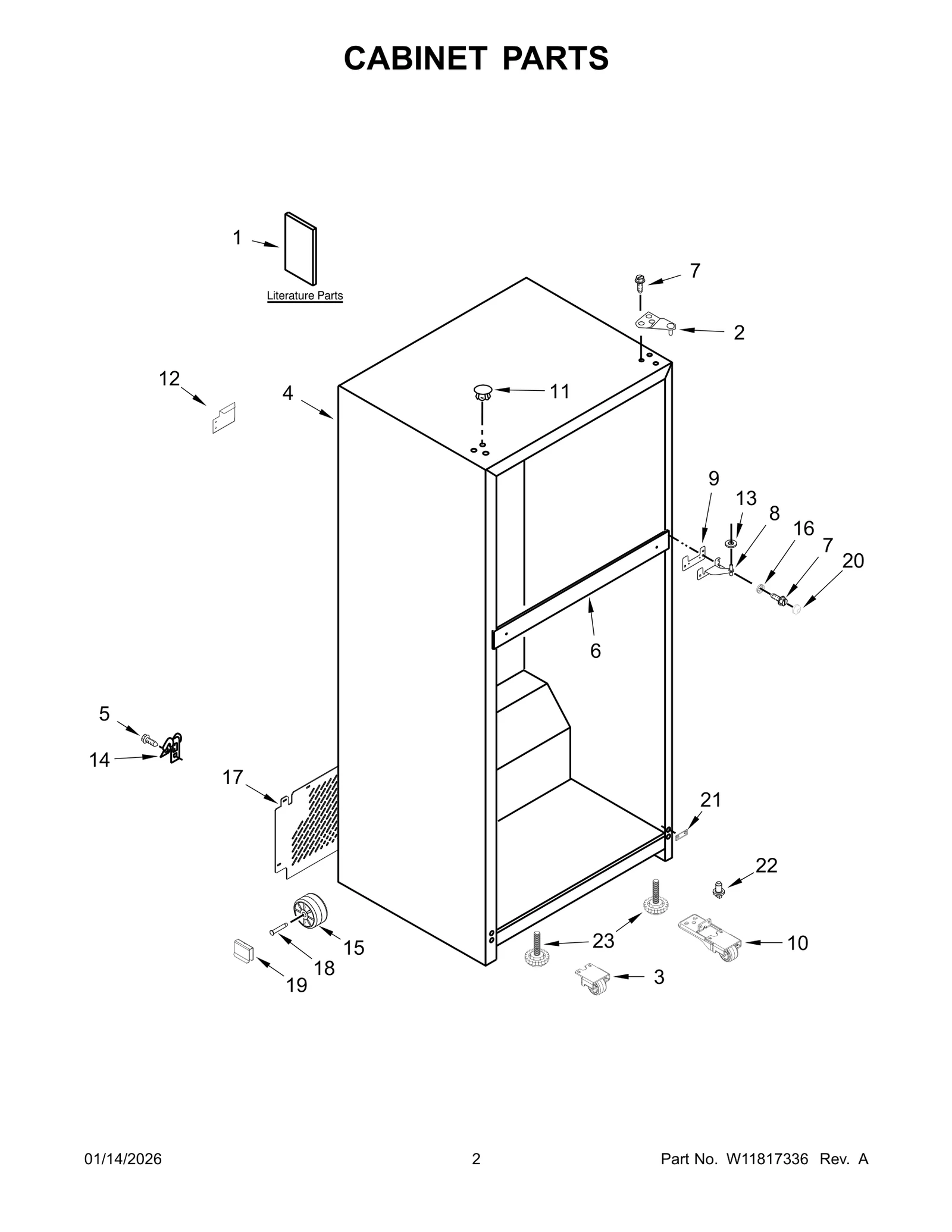 CABINET PARTS
