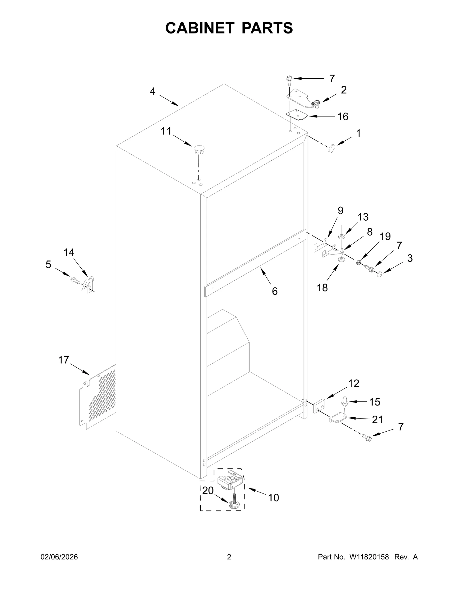 CABINET PARTS