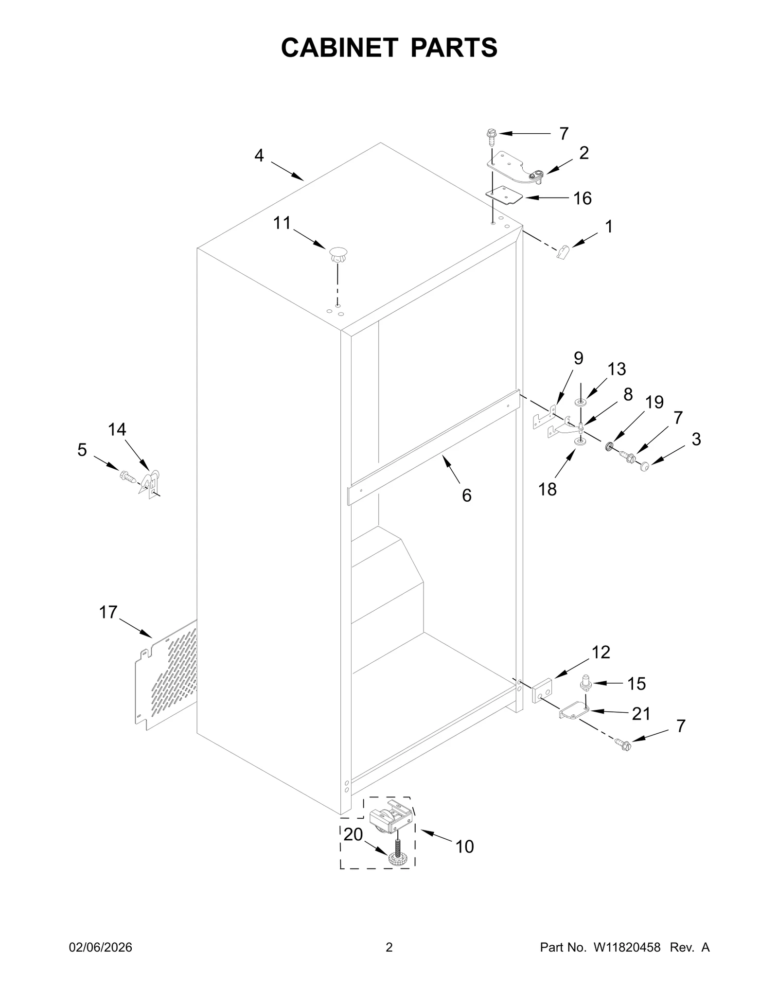 CABINET PARTS