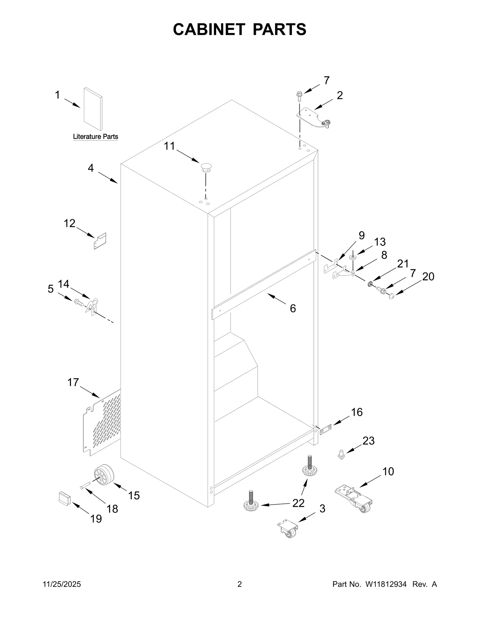 CABINET PARTS
