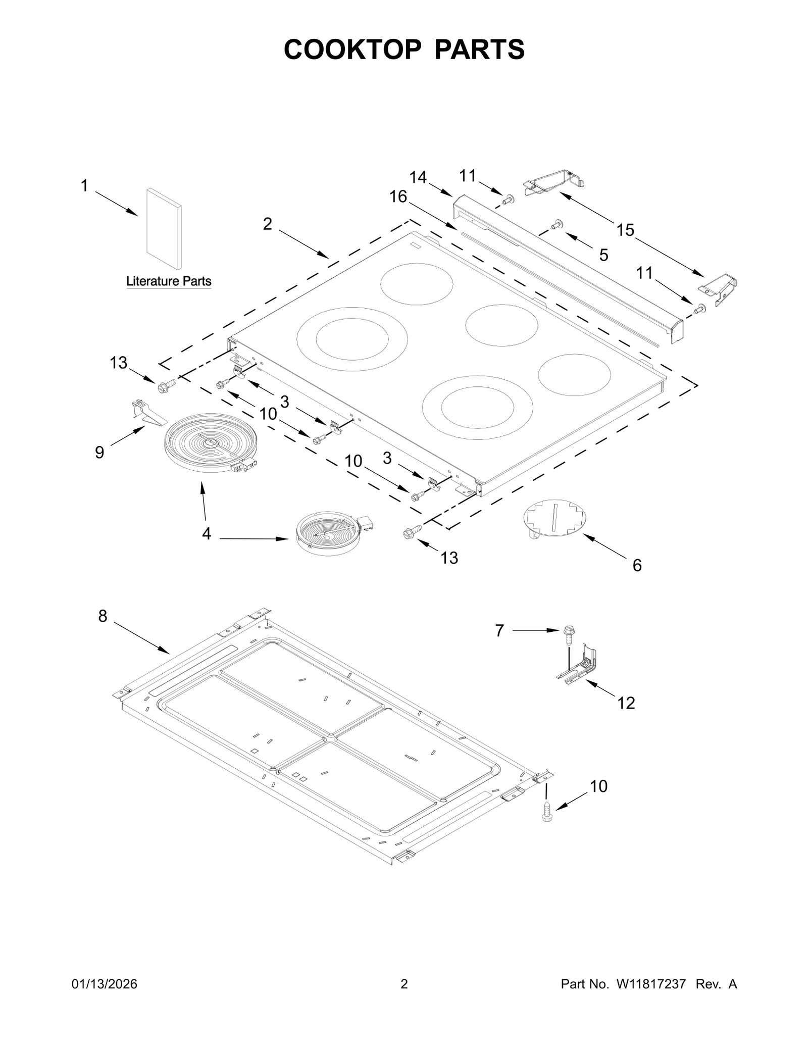 COOKTOP PARTS