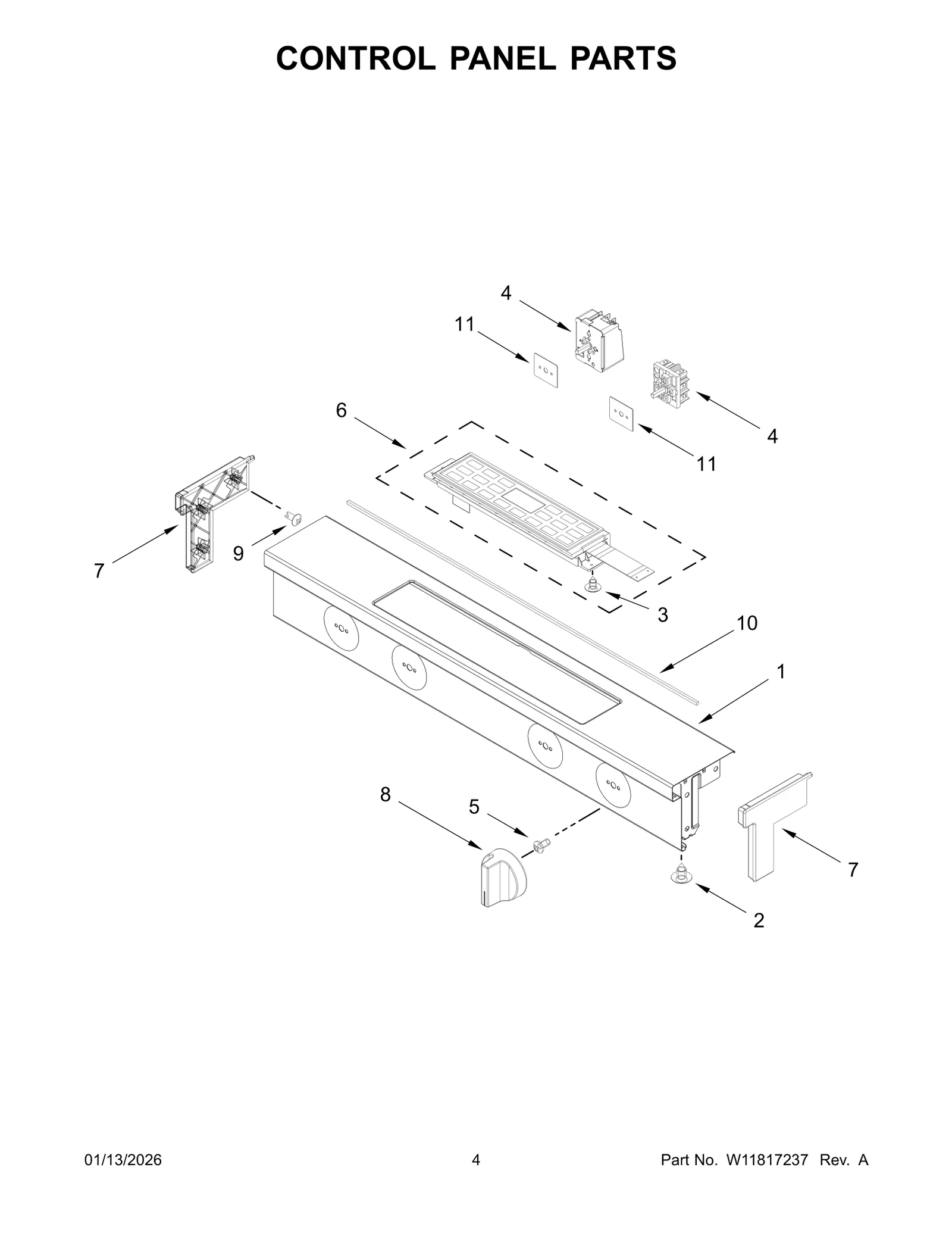 CONTROL PANEL PARTS