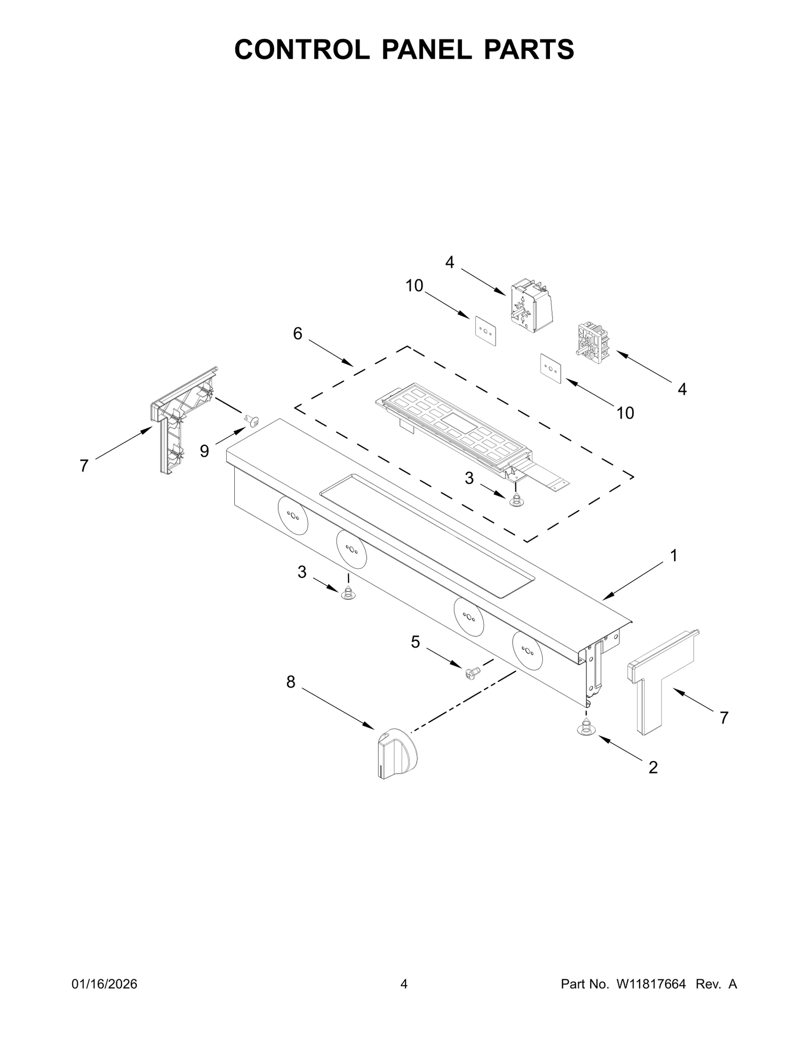 CONTROL PANEL PARTS
