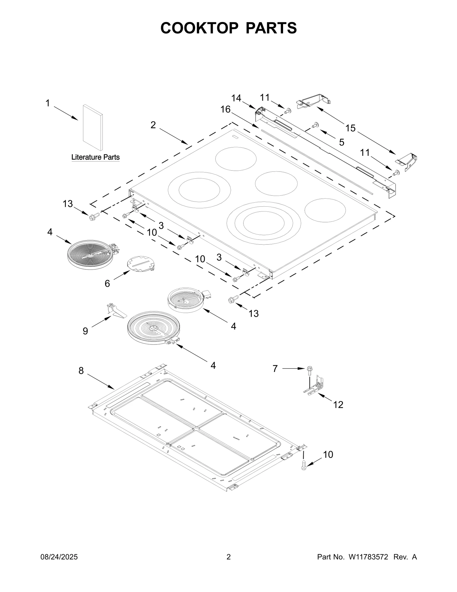 COOKTOP PARTS