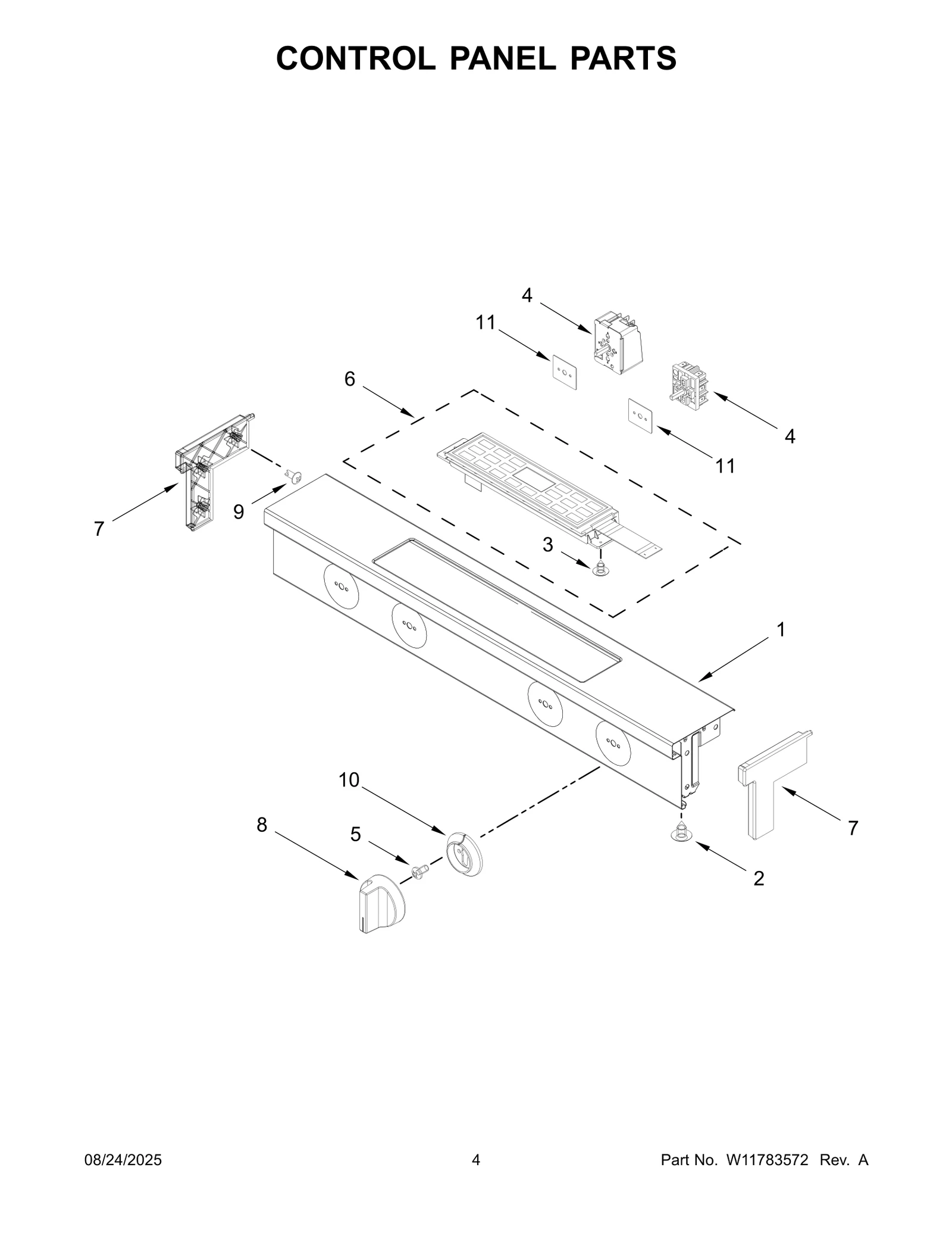 CONTROL PANEL PARTS