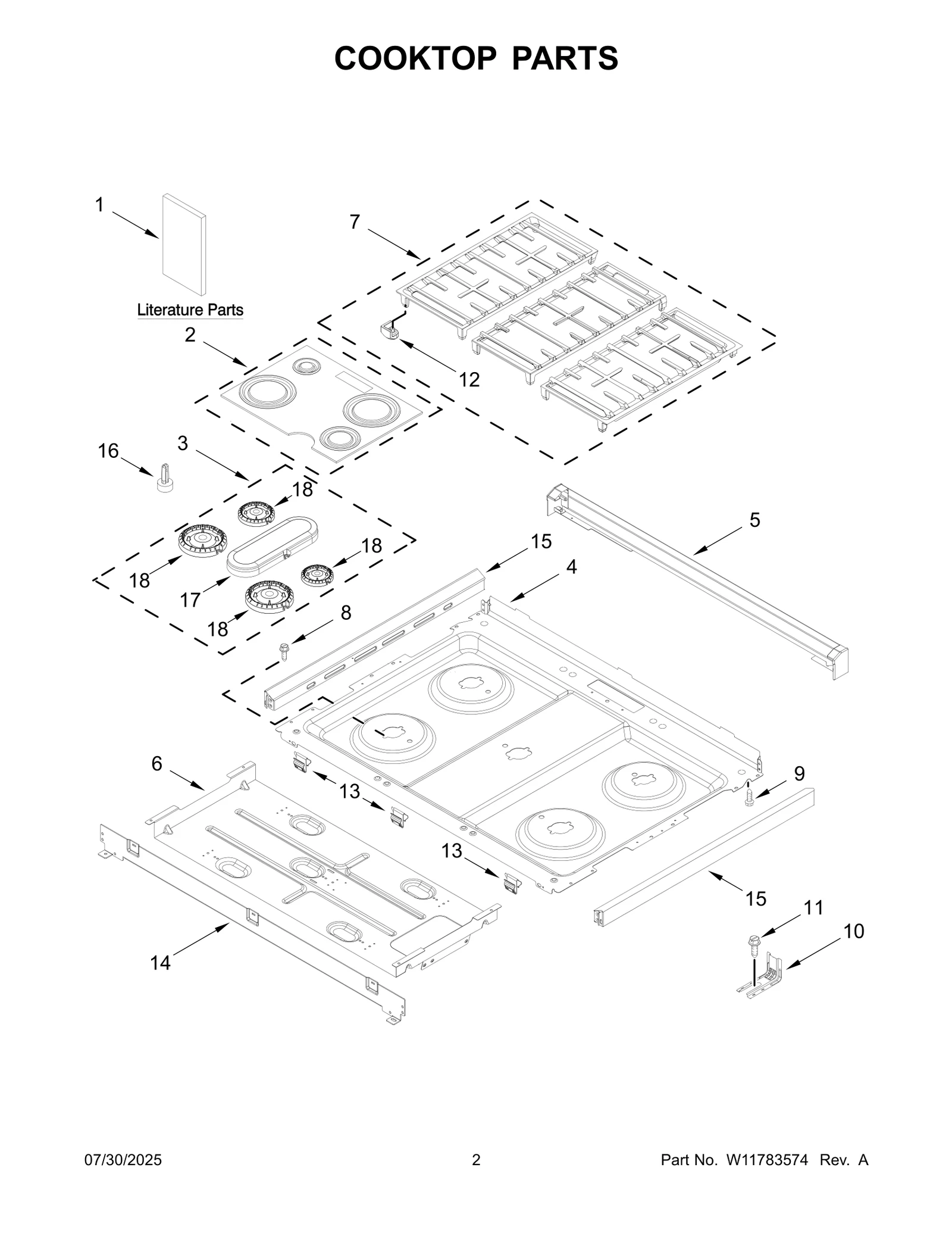 COOKTOP PARTS
