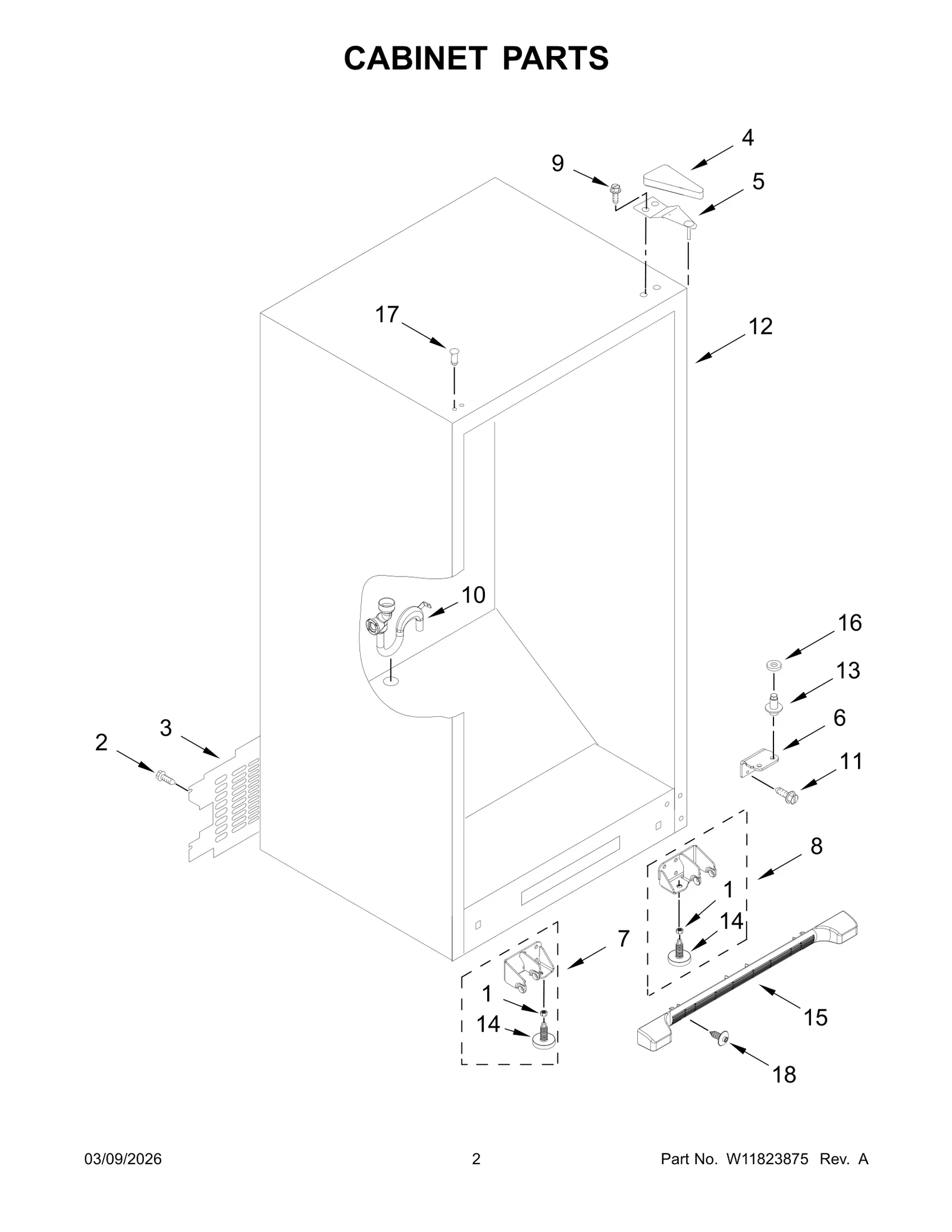 CABINET PARTS