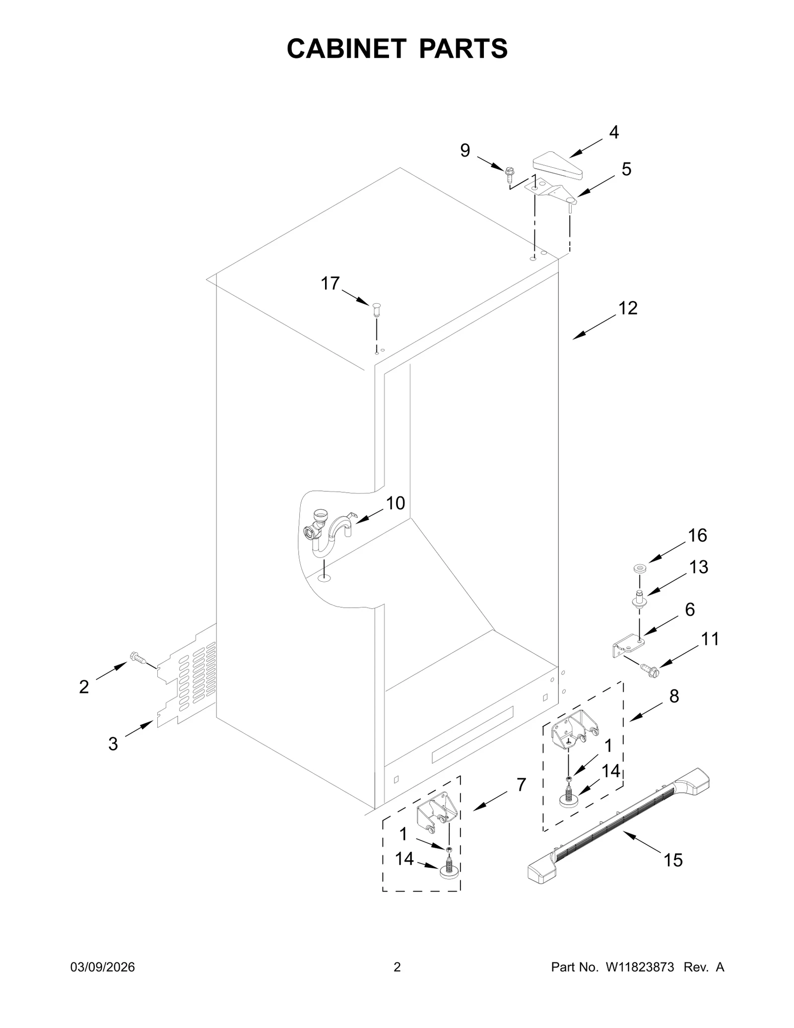CABINET PARTS