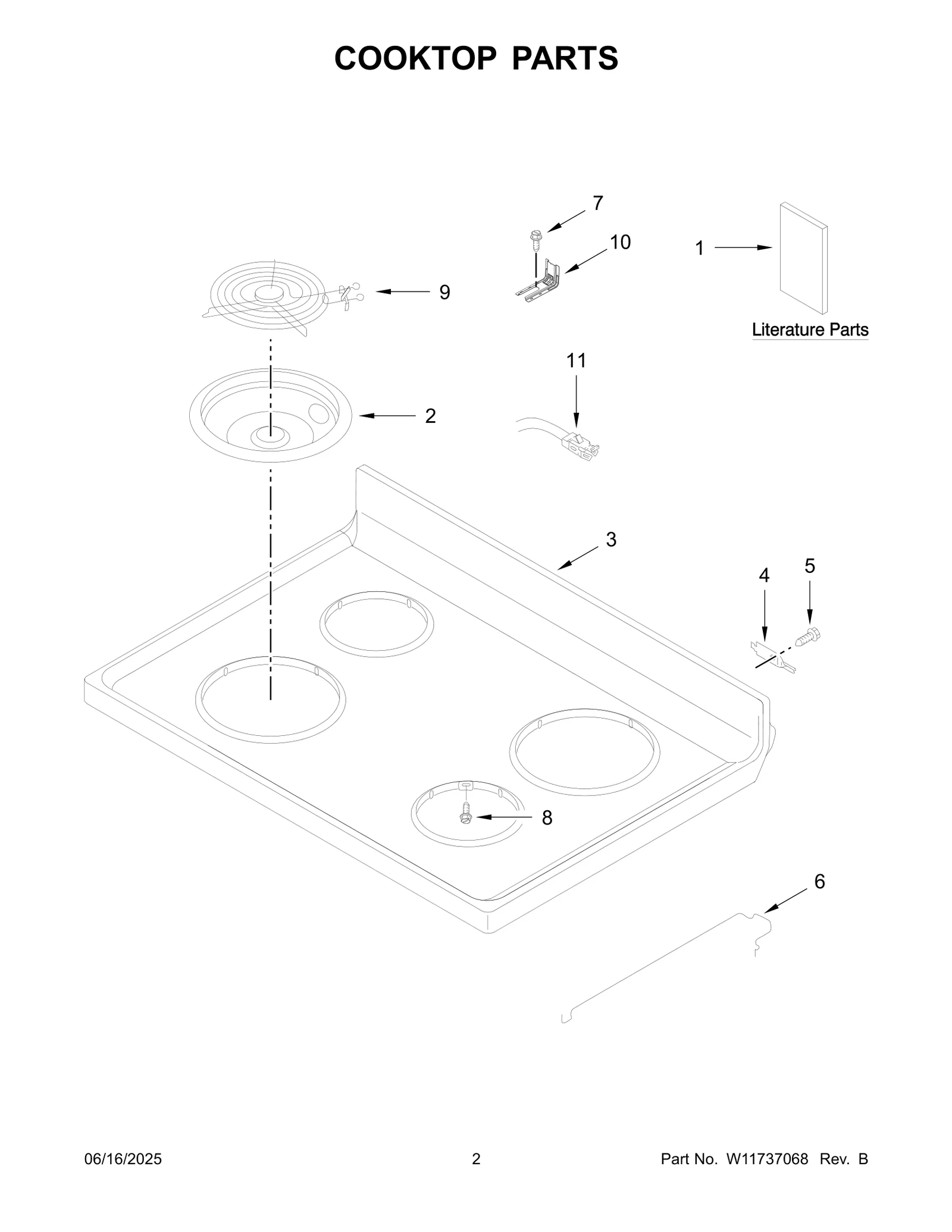 COOKTOP PARTS