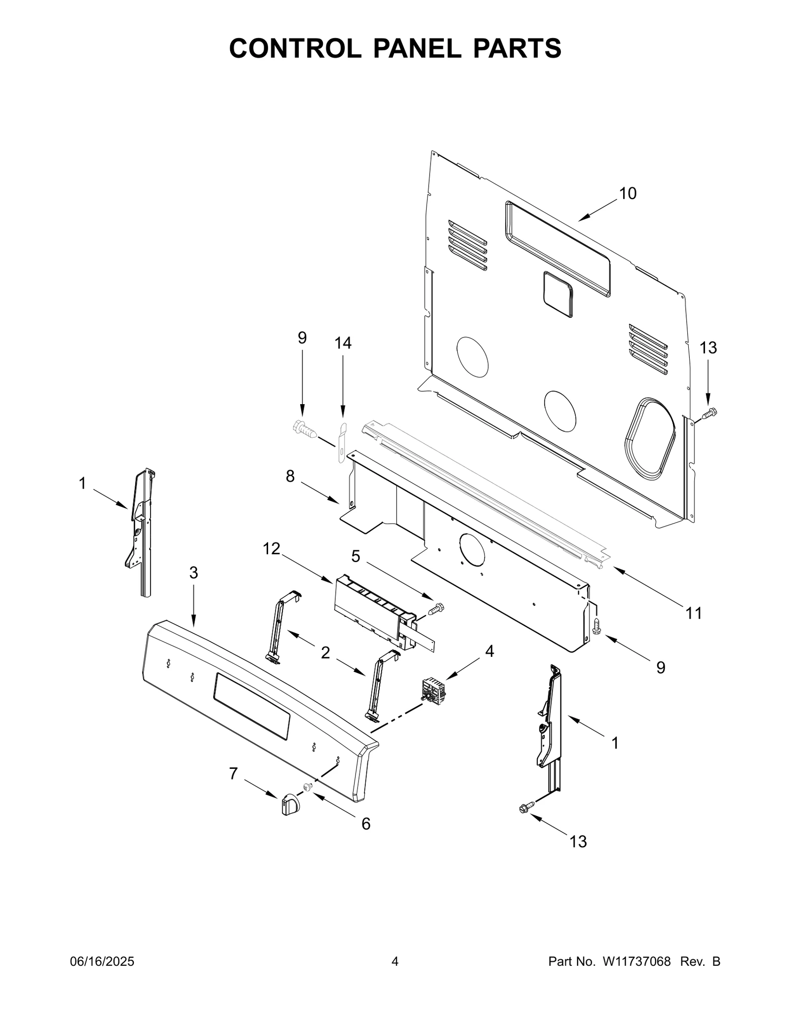 CONTROL PANEL PARTS