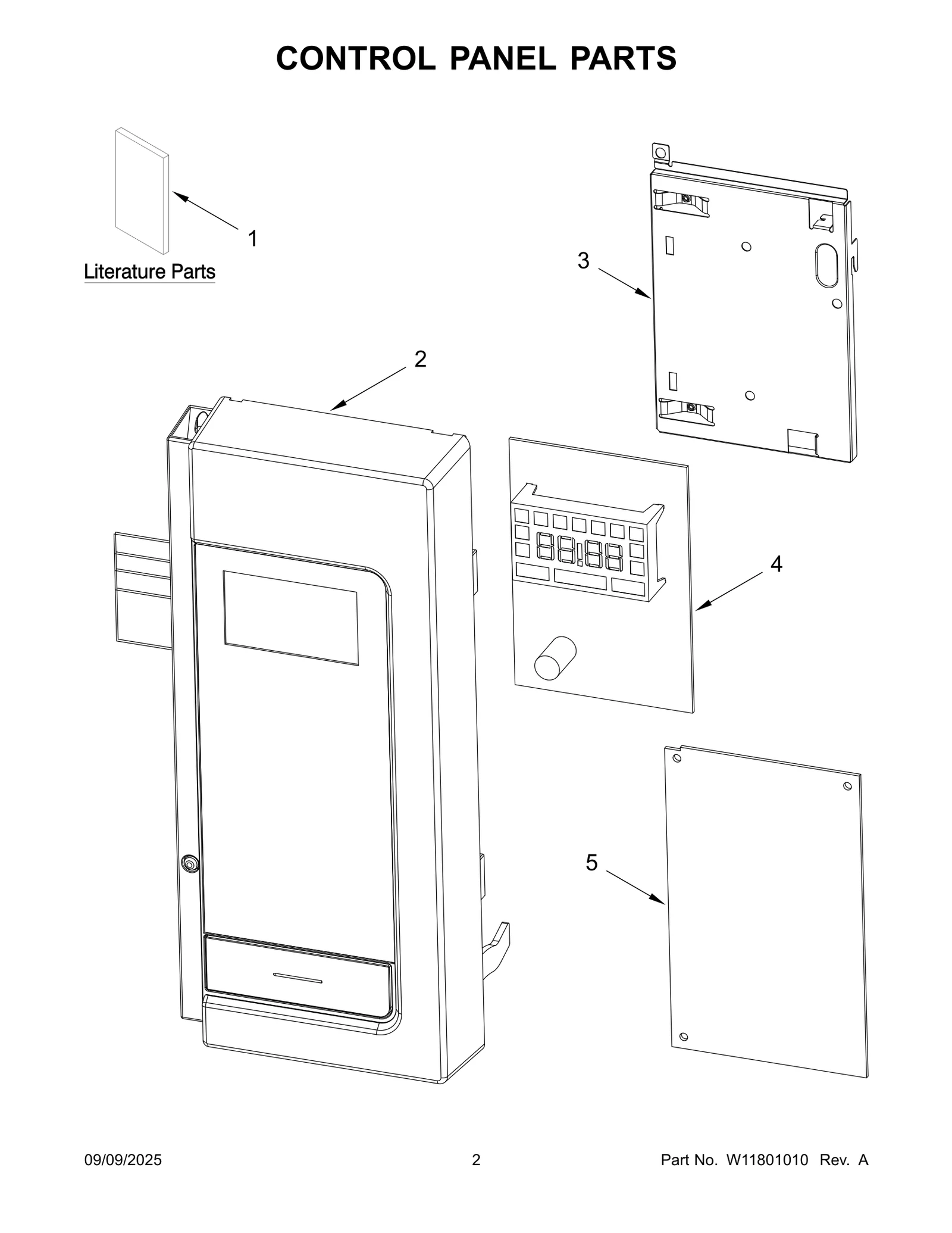 CONTROL PANEL PARTS
