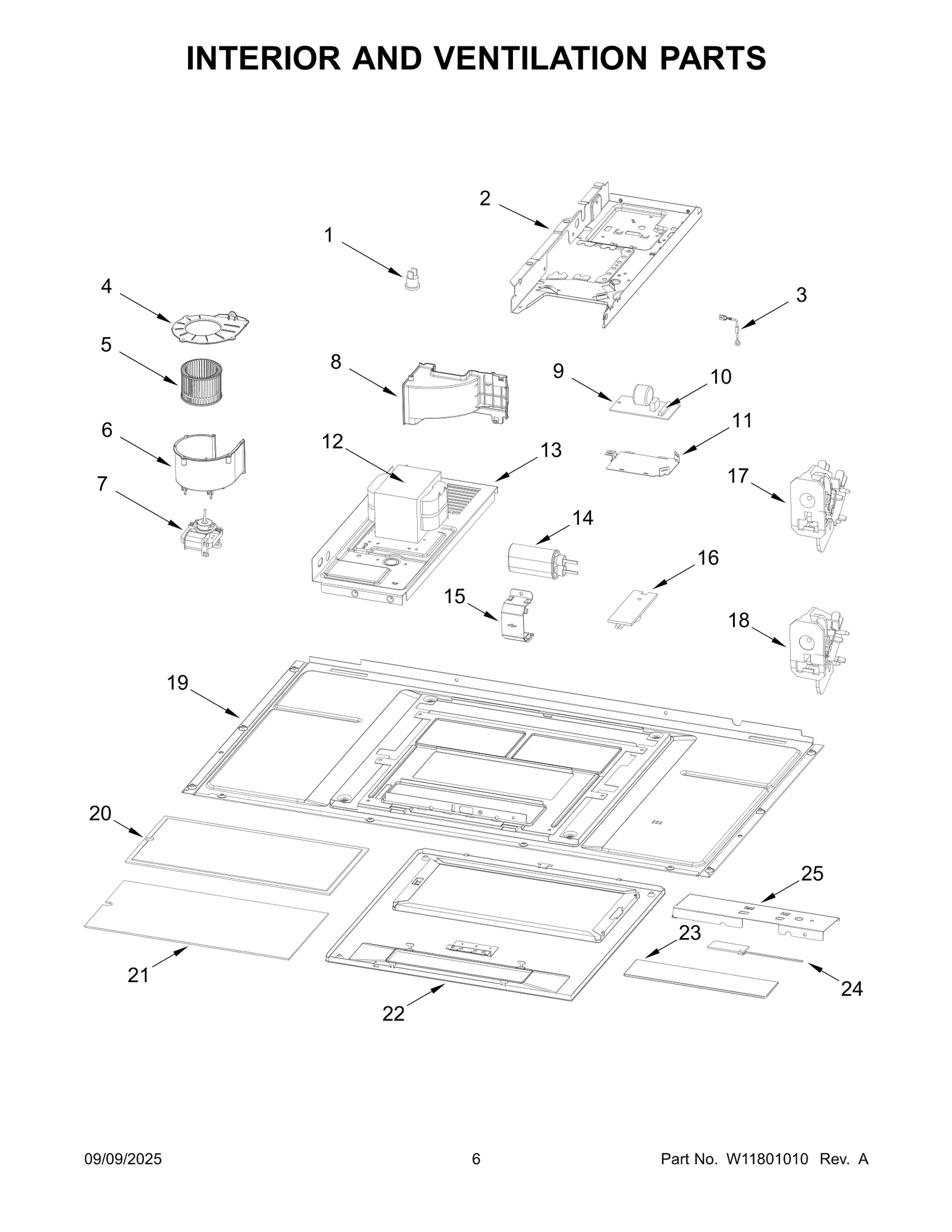 INTERIOR AND VENTILATION PARTS