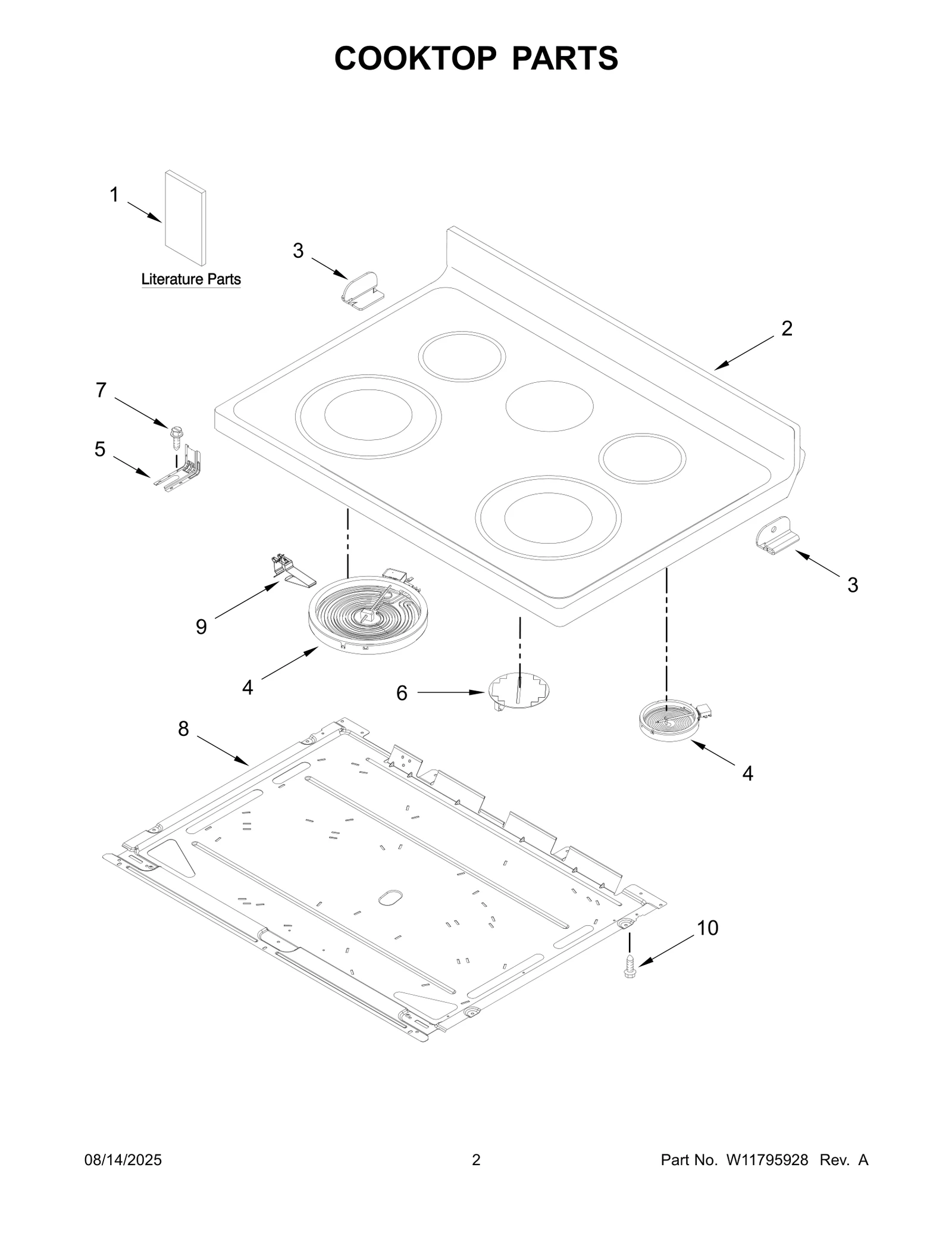 COOKTOP PARTS