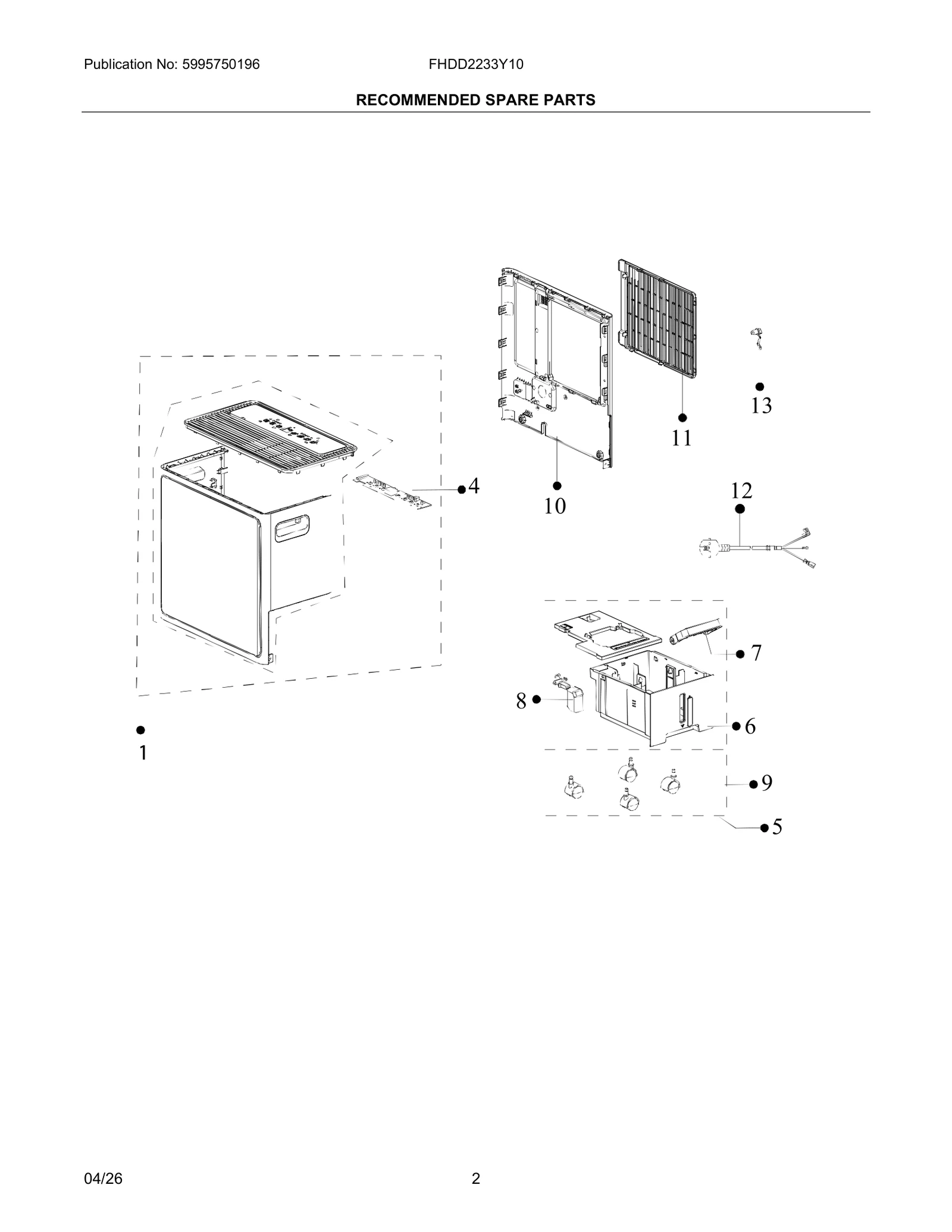 RECOMMENDED SPARE PARTS