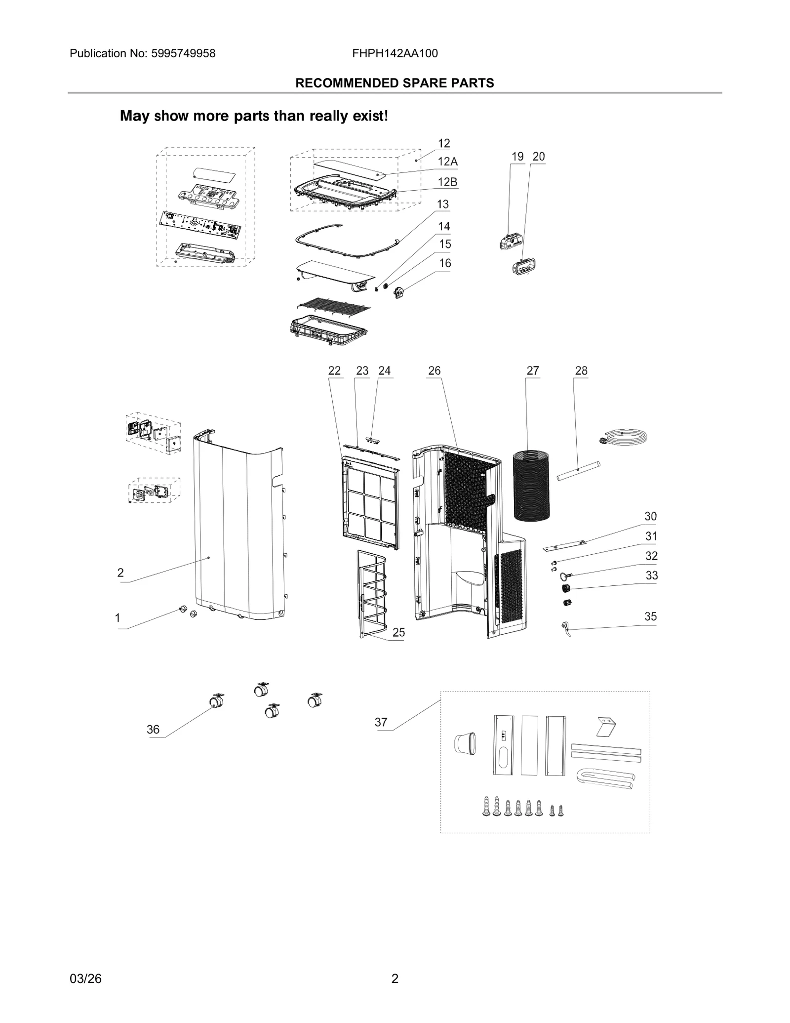RECOMMENDED SPARE PARTS