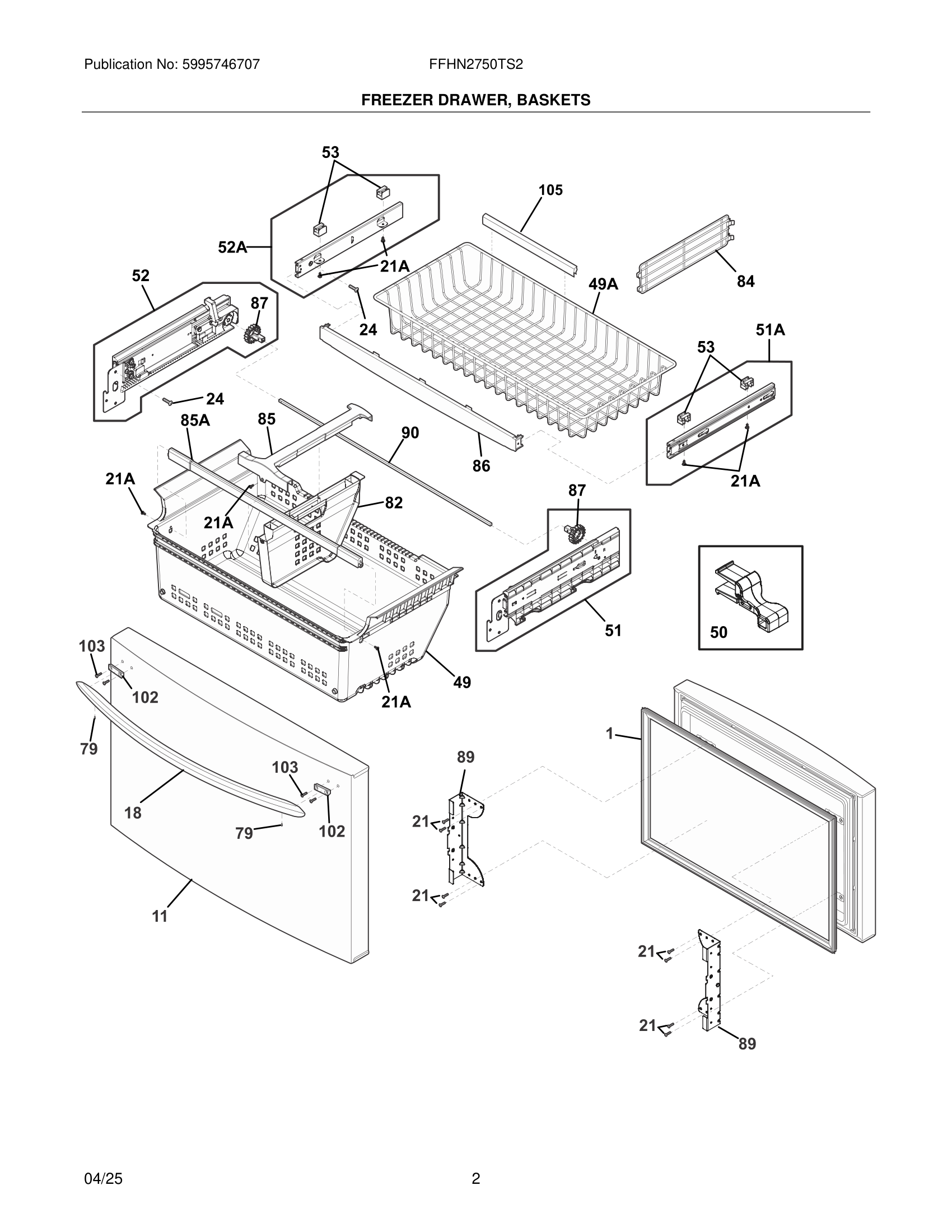 02 - FREEZER DRAWER, BASKETS