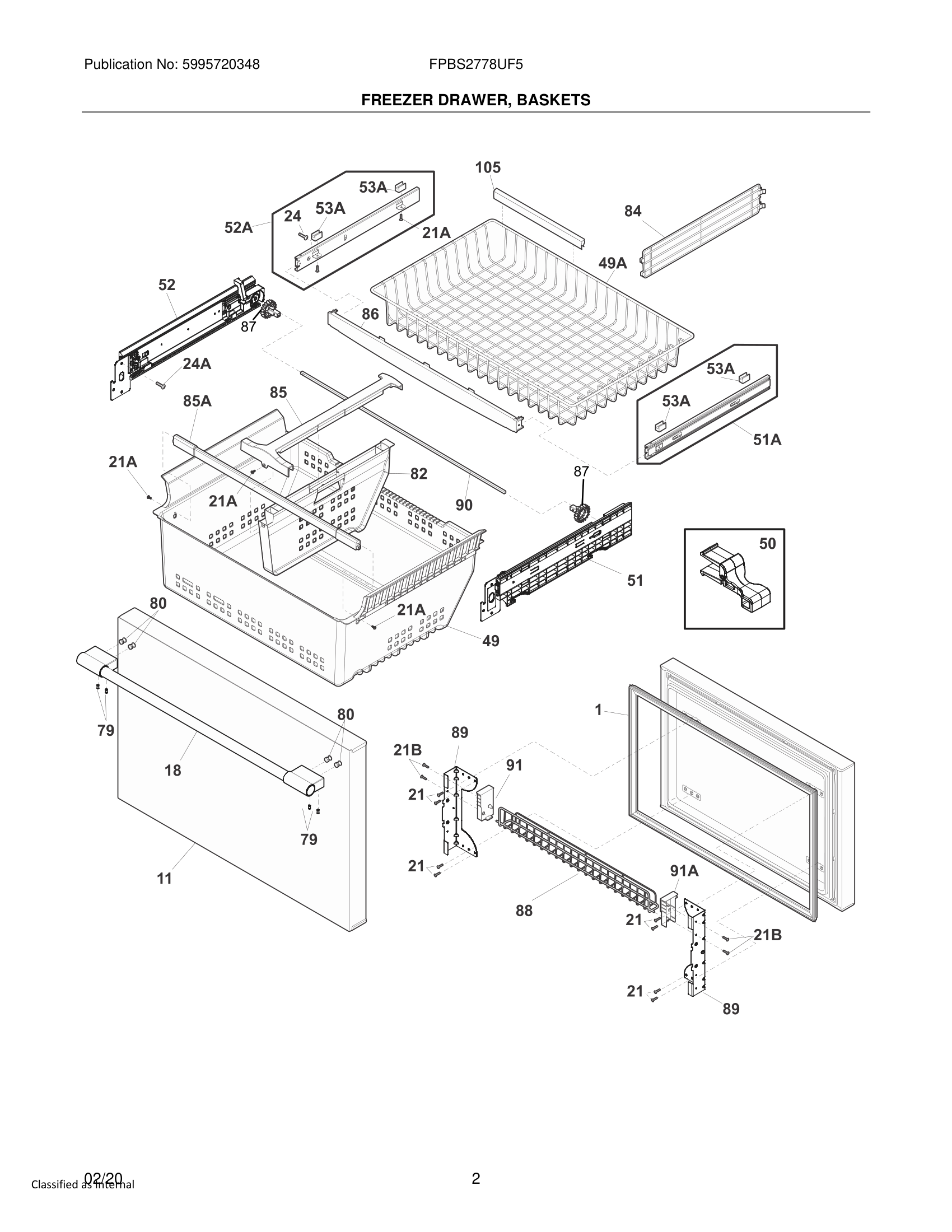02 - FREEZER DRAWER, BASKETS