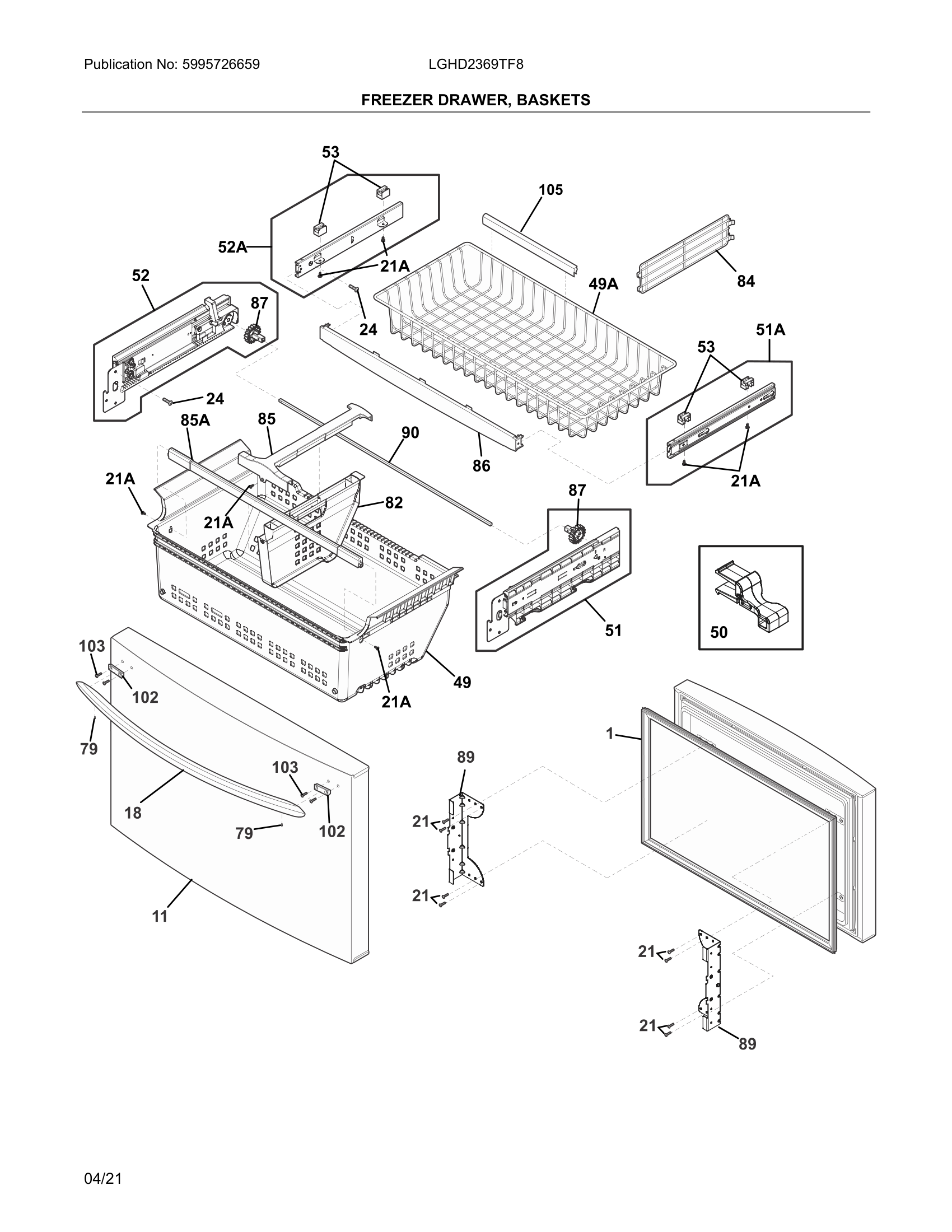 02 - FREEZER DRAWER, BASKETS