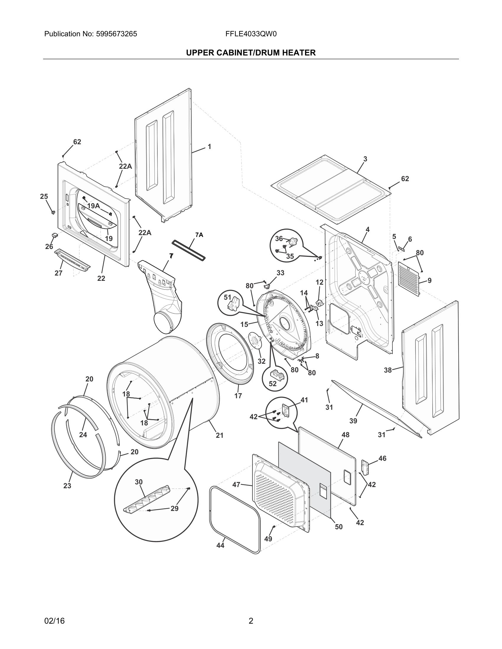 02 - UPPER CABINET/DRUM HEATER