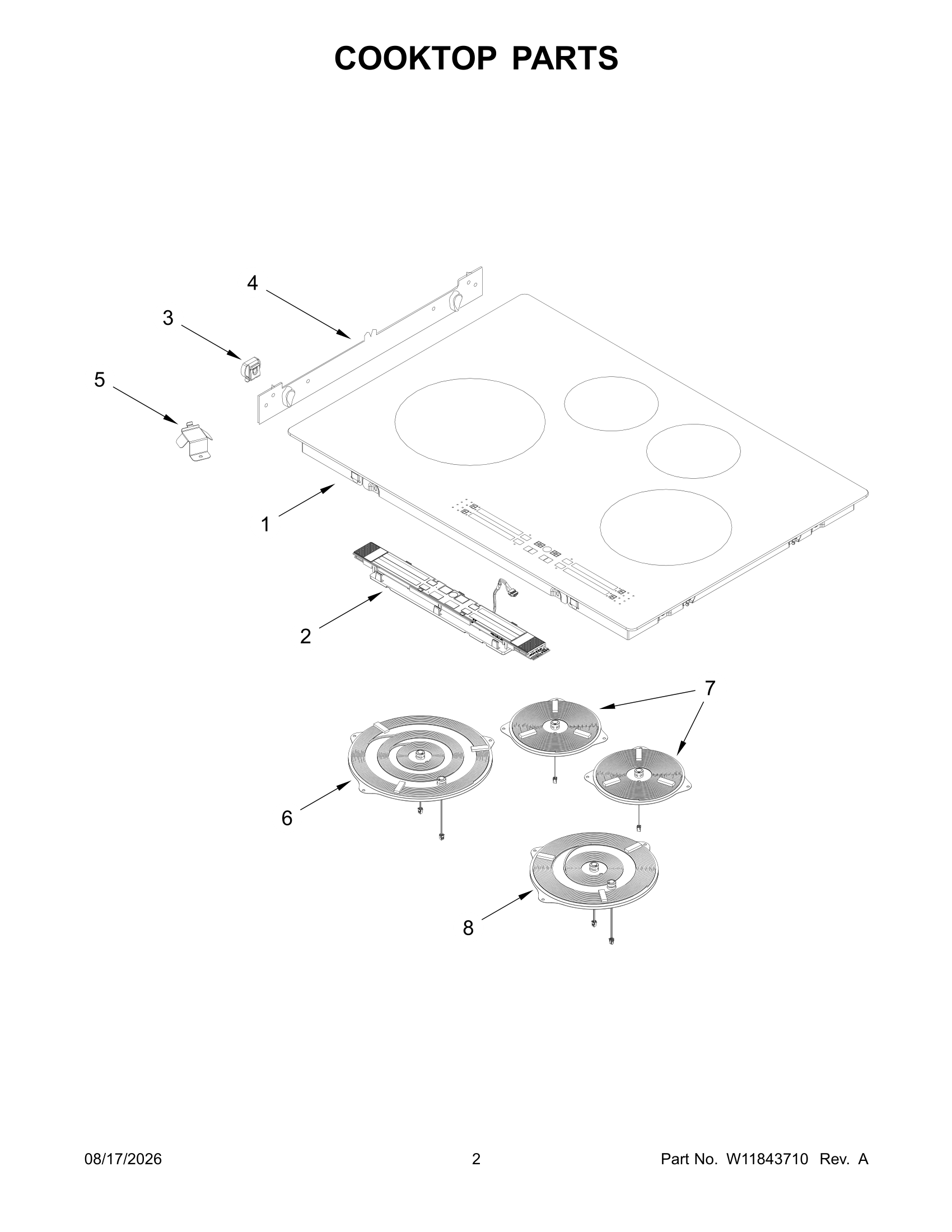 COOKTOP PARTS