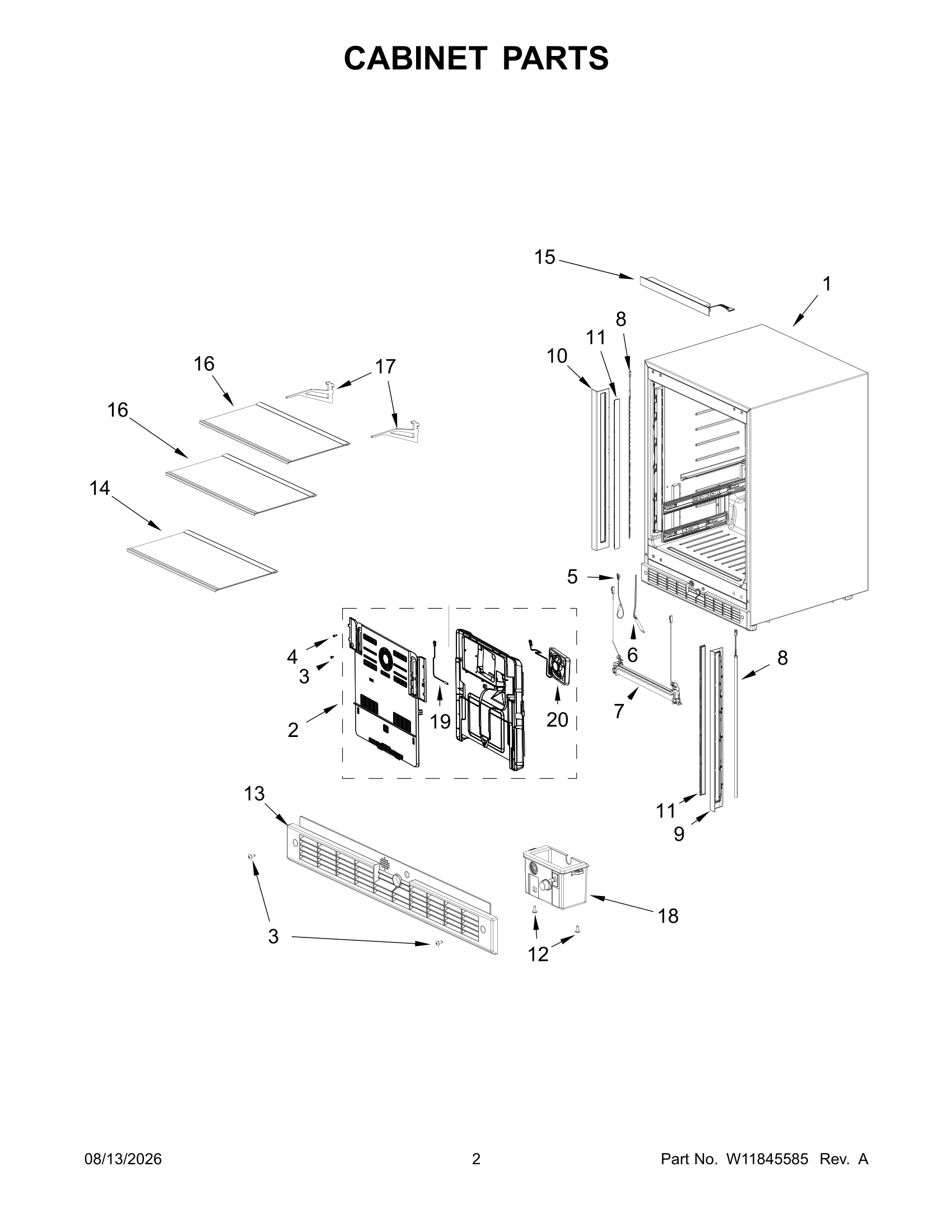 CABINET PARTS
