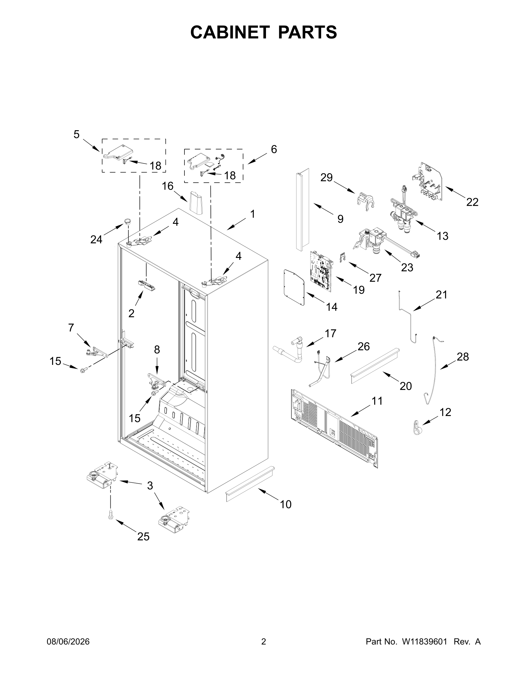 CABINET PARTS
