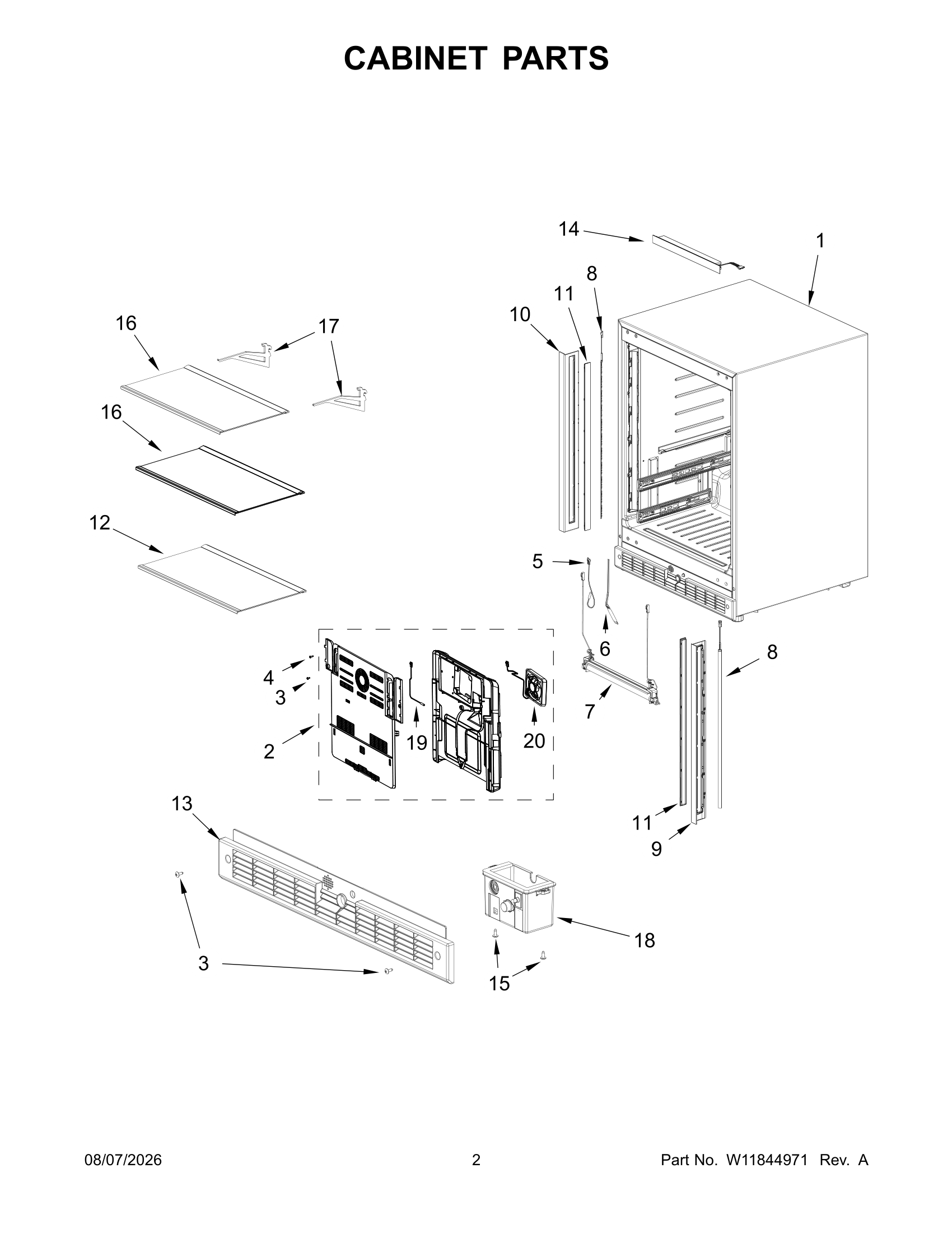 CABINET PARTS