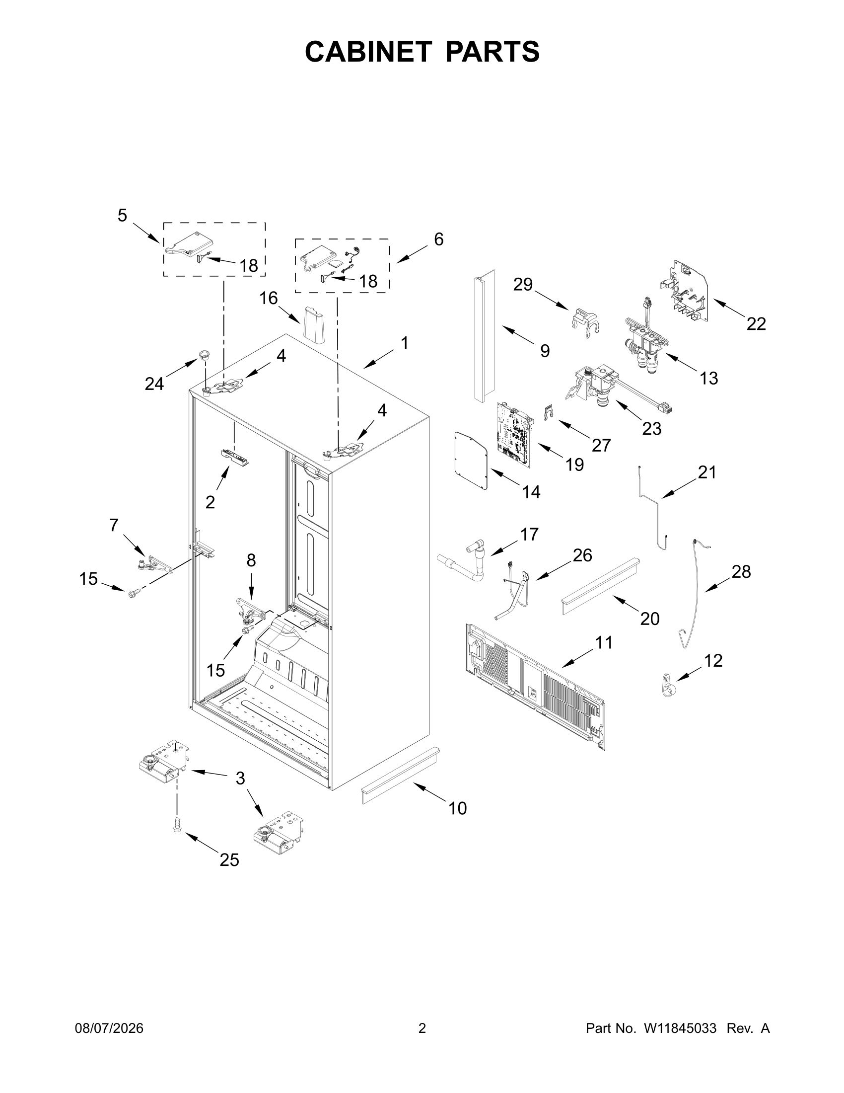 CABINET PARTS