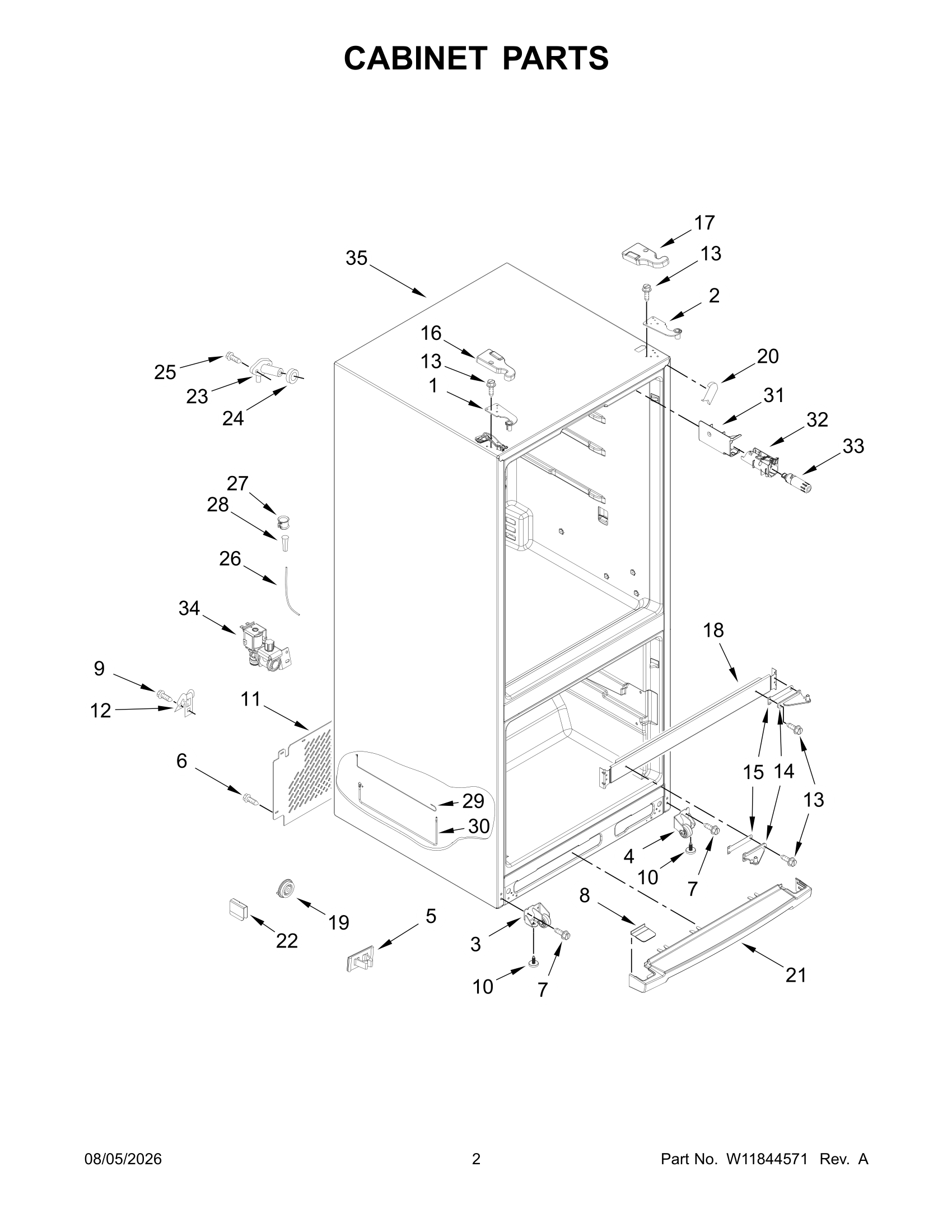 CABINET PARTS