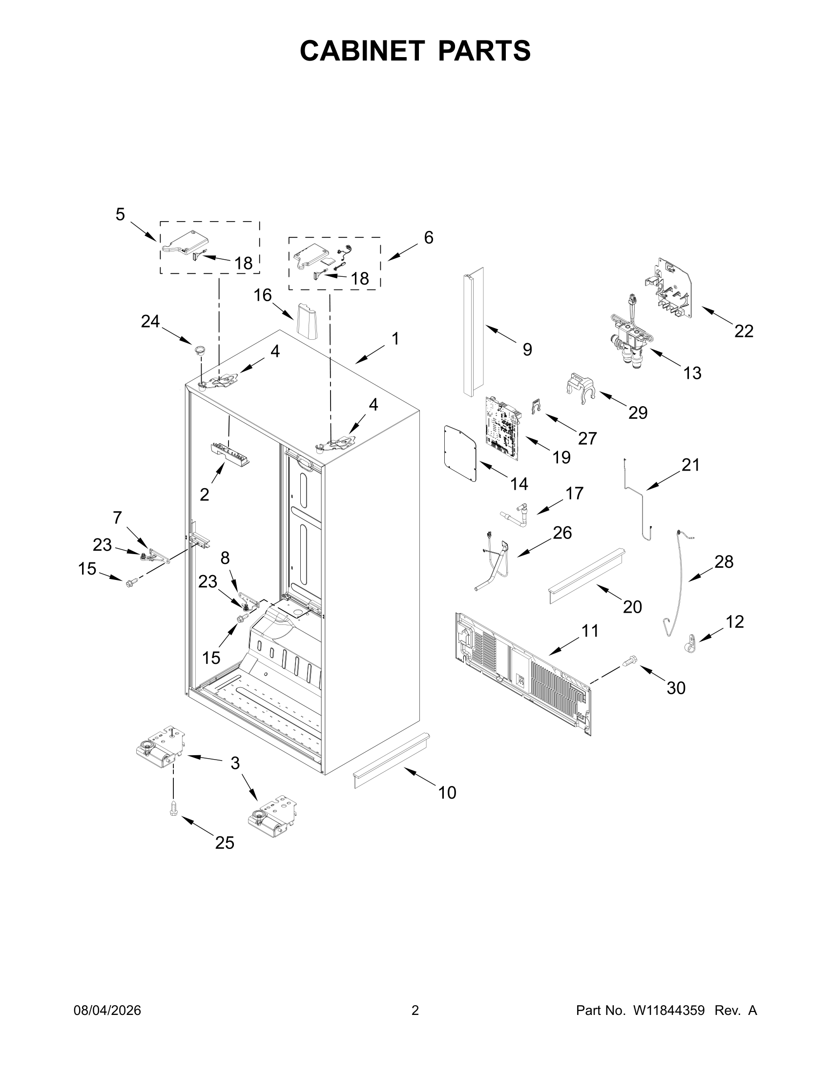 CABINET PARTS