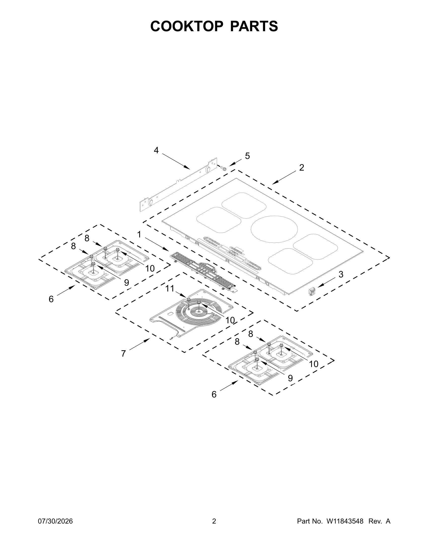 COOKTOP PARTS