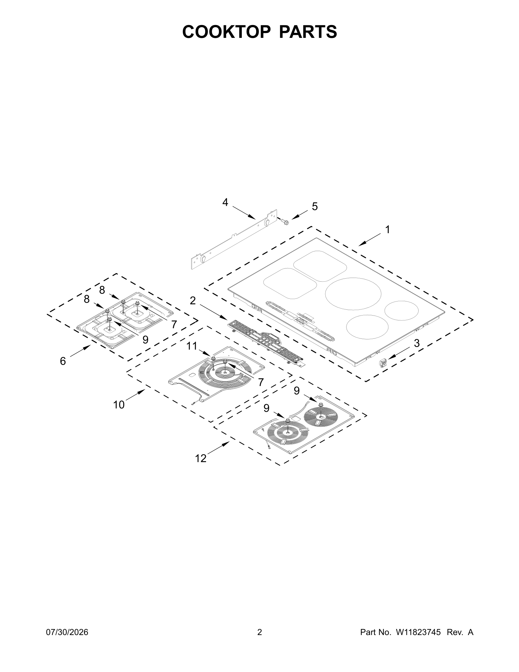 COOKTOP PARTS