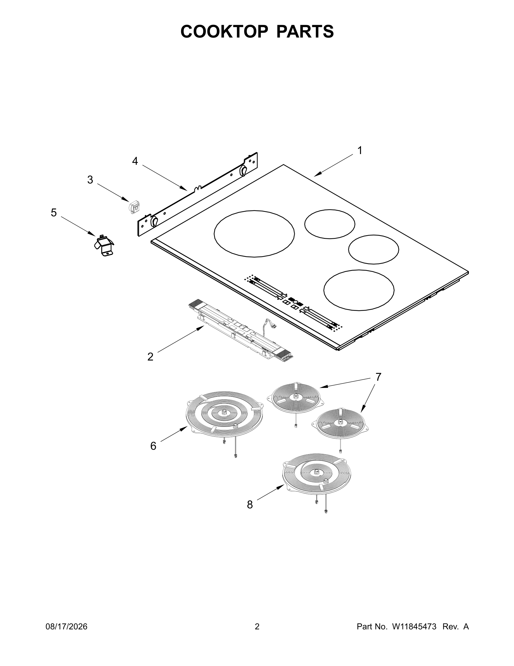 COOKTOP PARTS