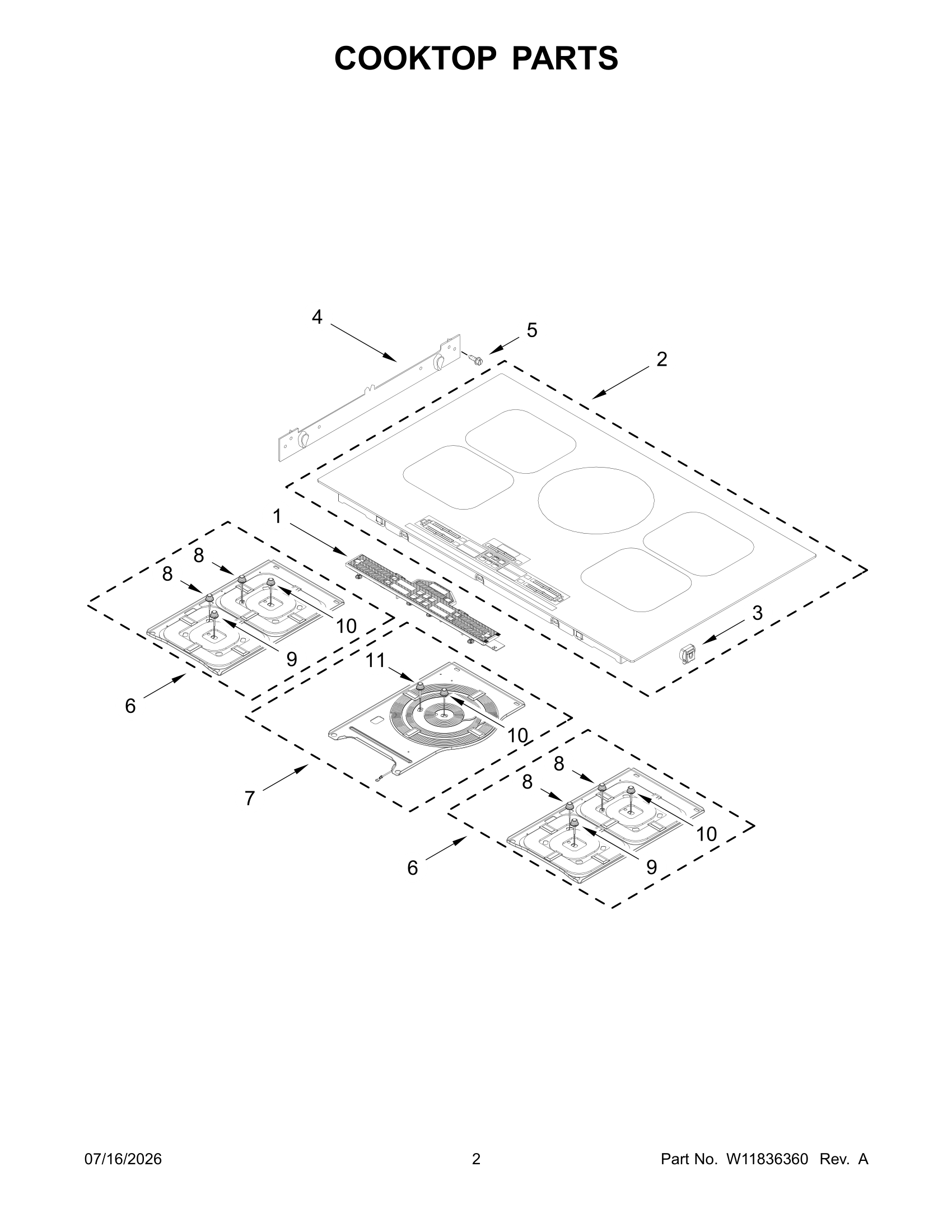 COOKTOP PARTS