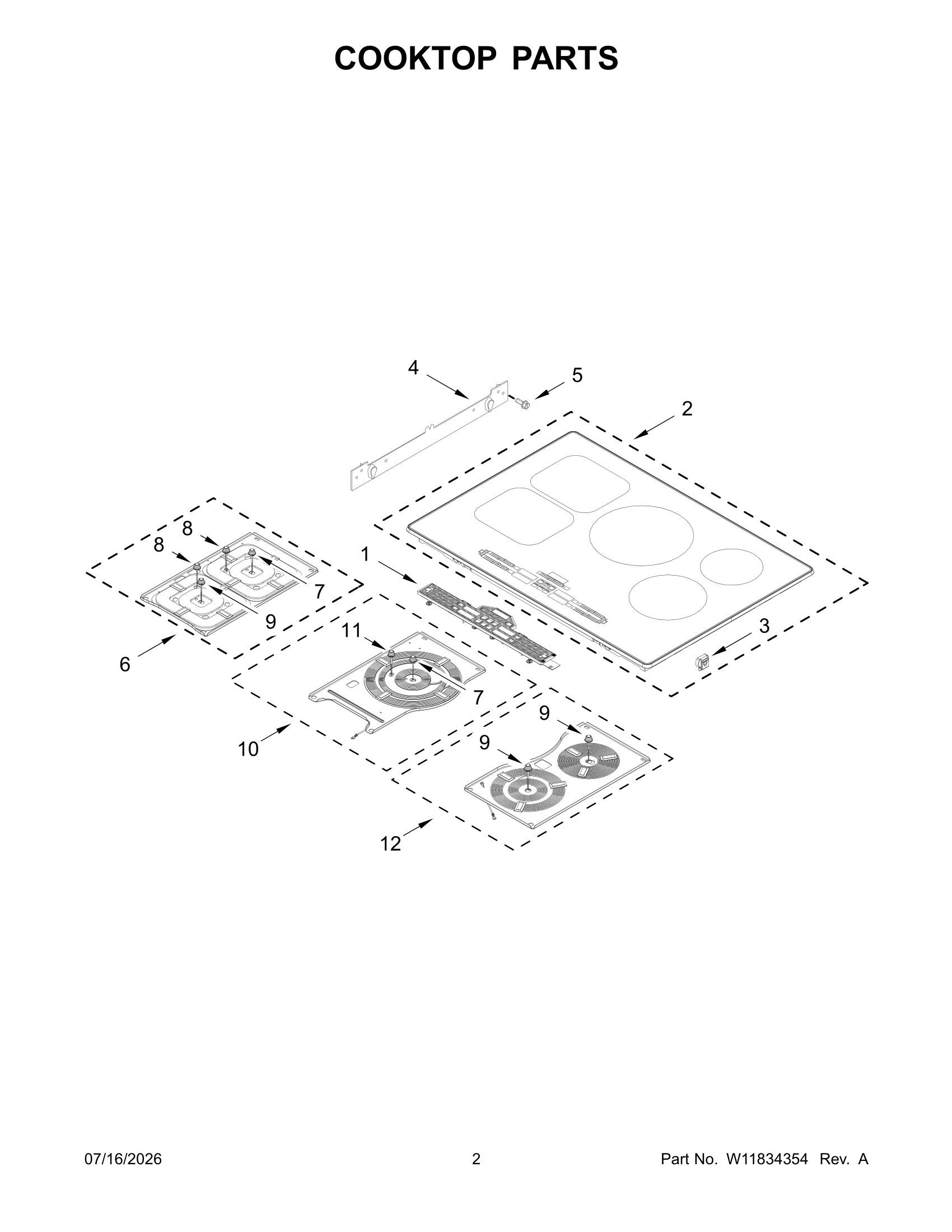 COOKTOP PARTS