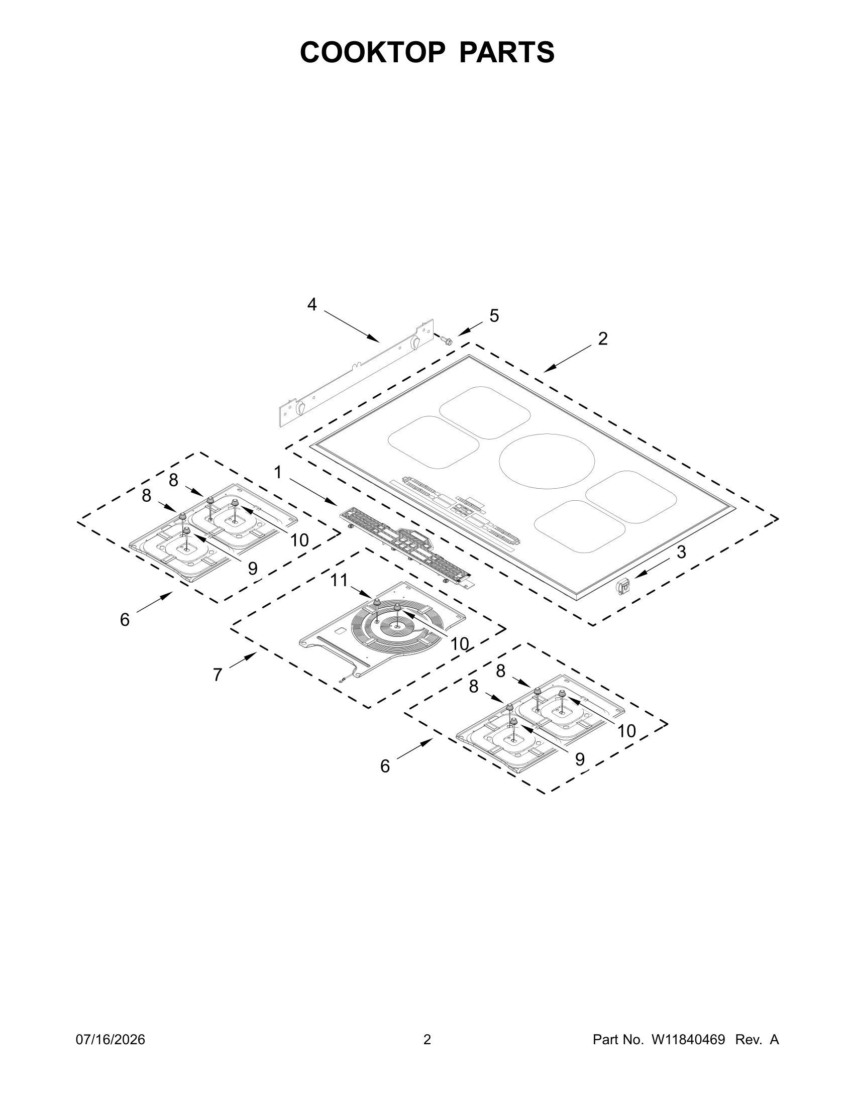COOKTOP PARTS