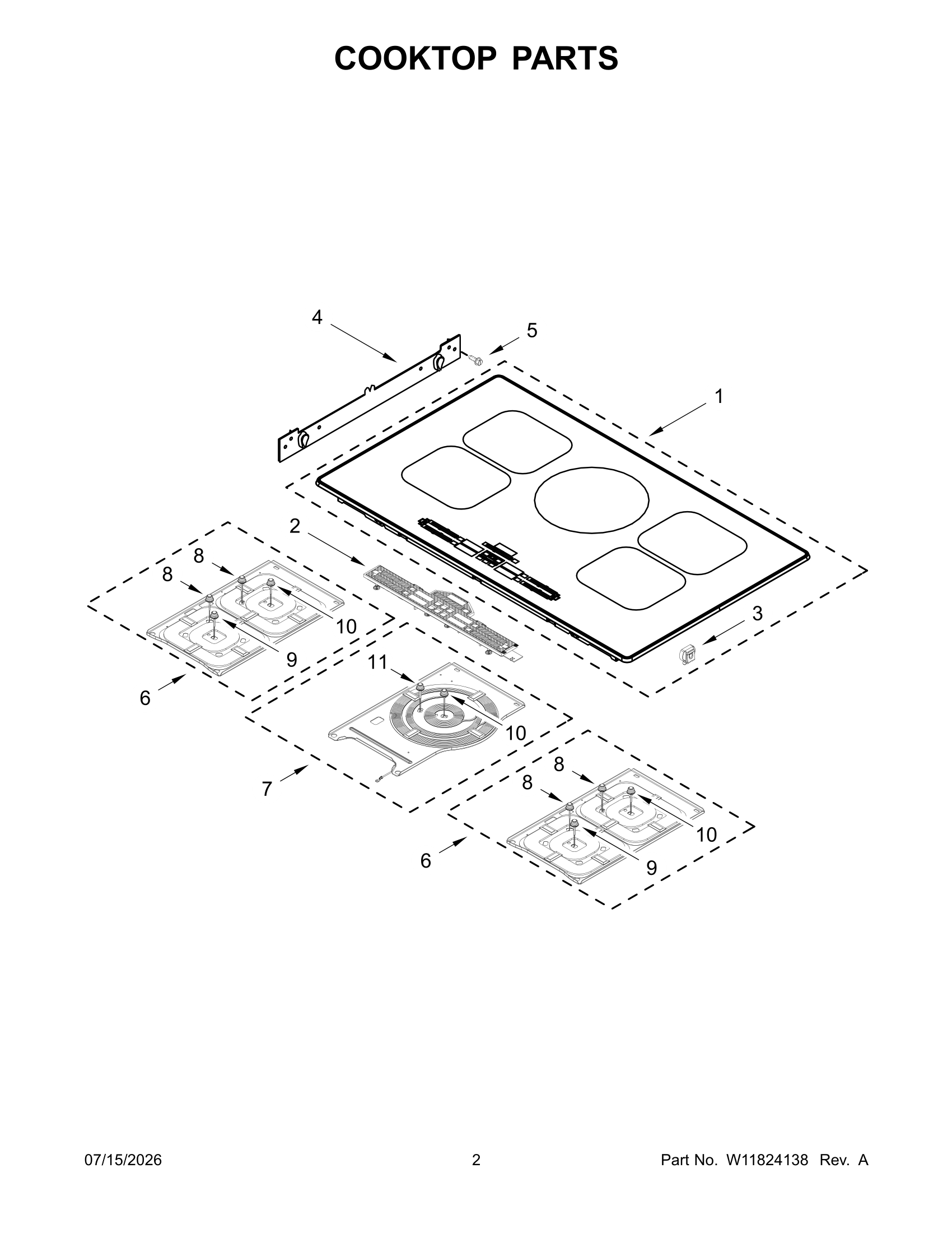 COOKTOP PARTS