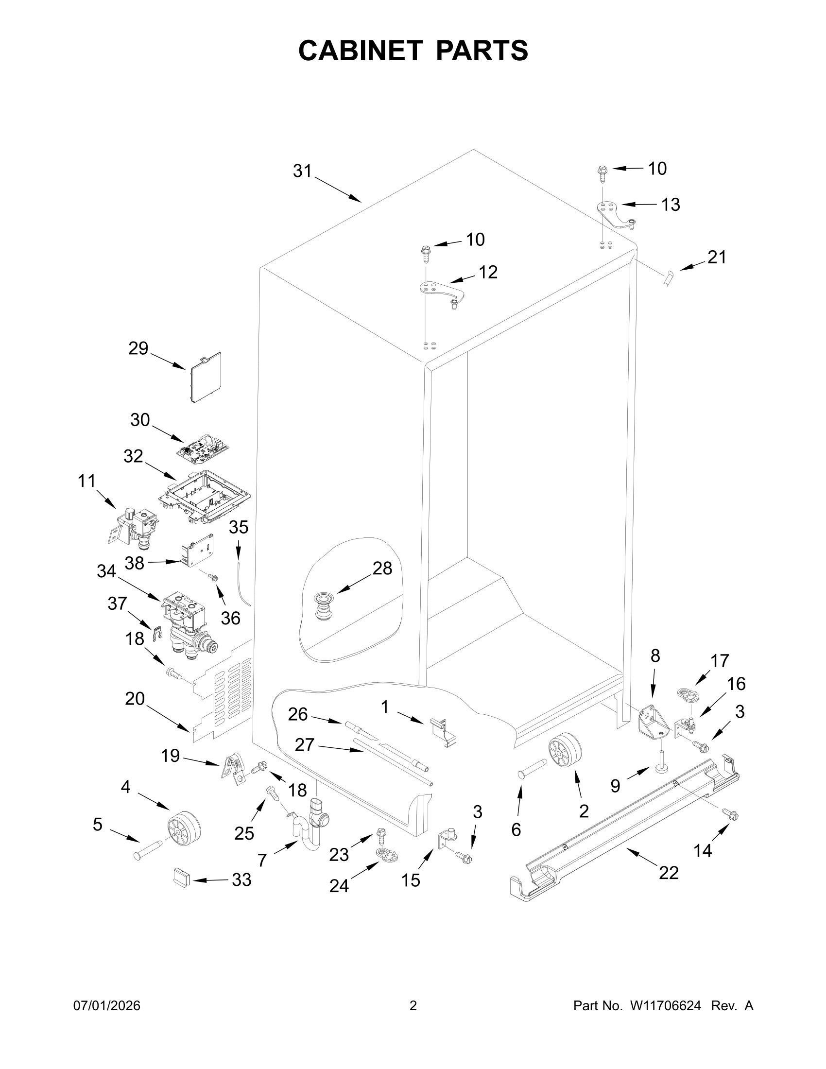 CABINET PARTS