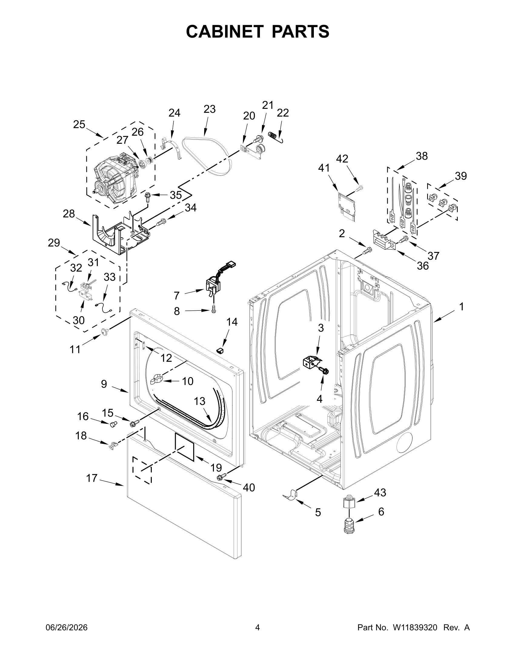 CABINET PARTS