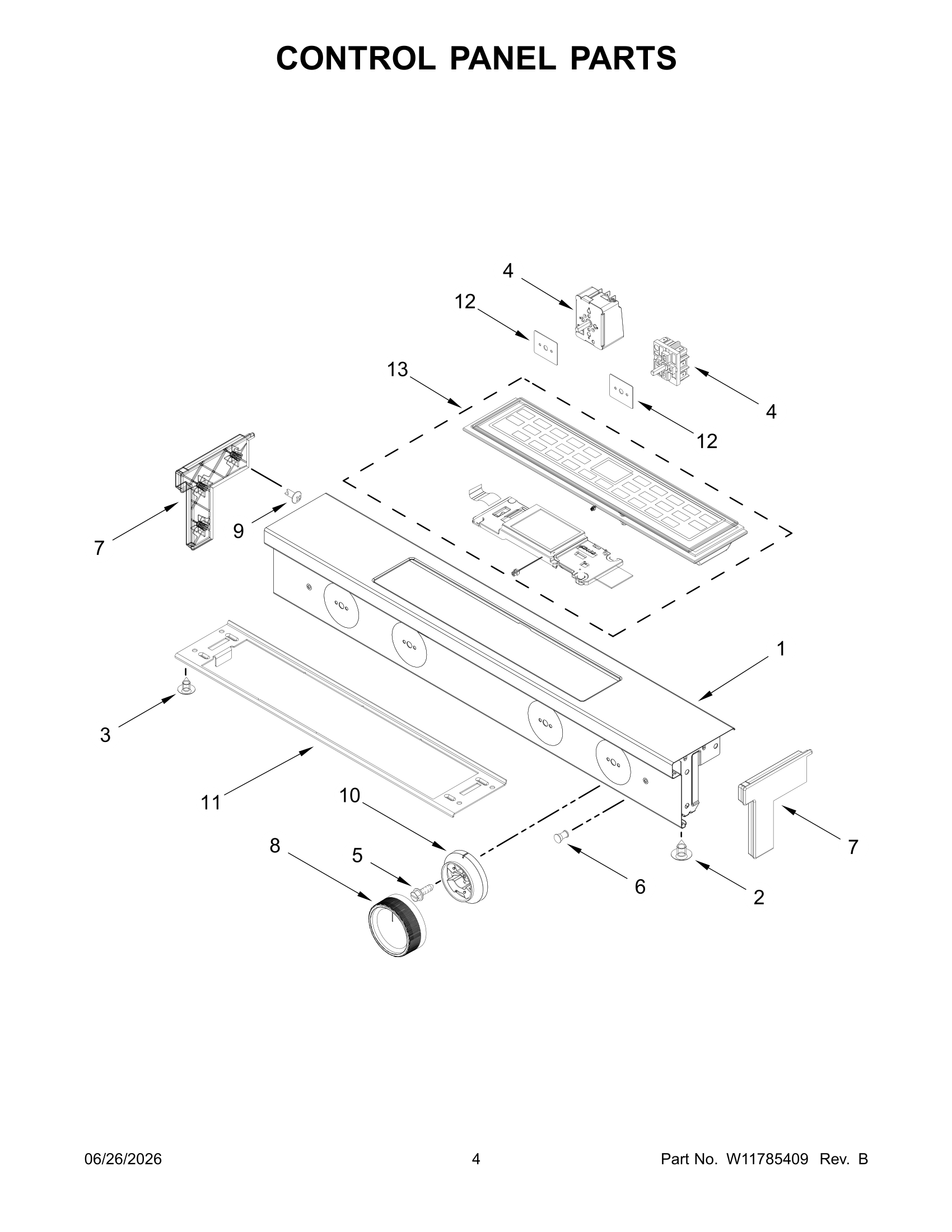 CONTROL PANEL PARTS