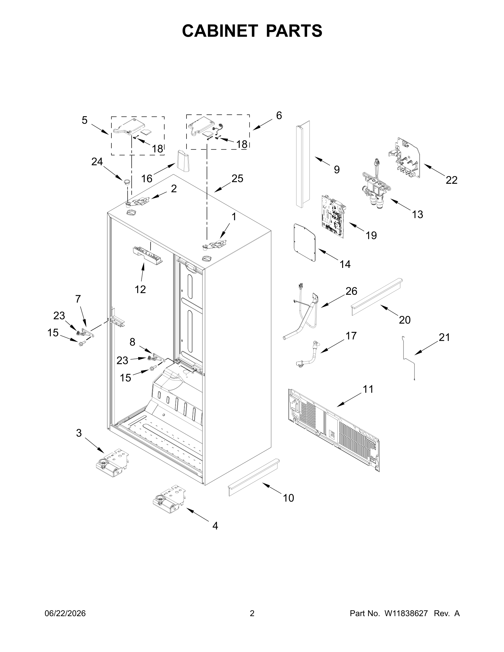CABINET PARTS