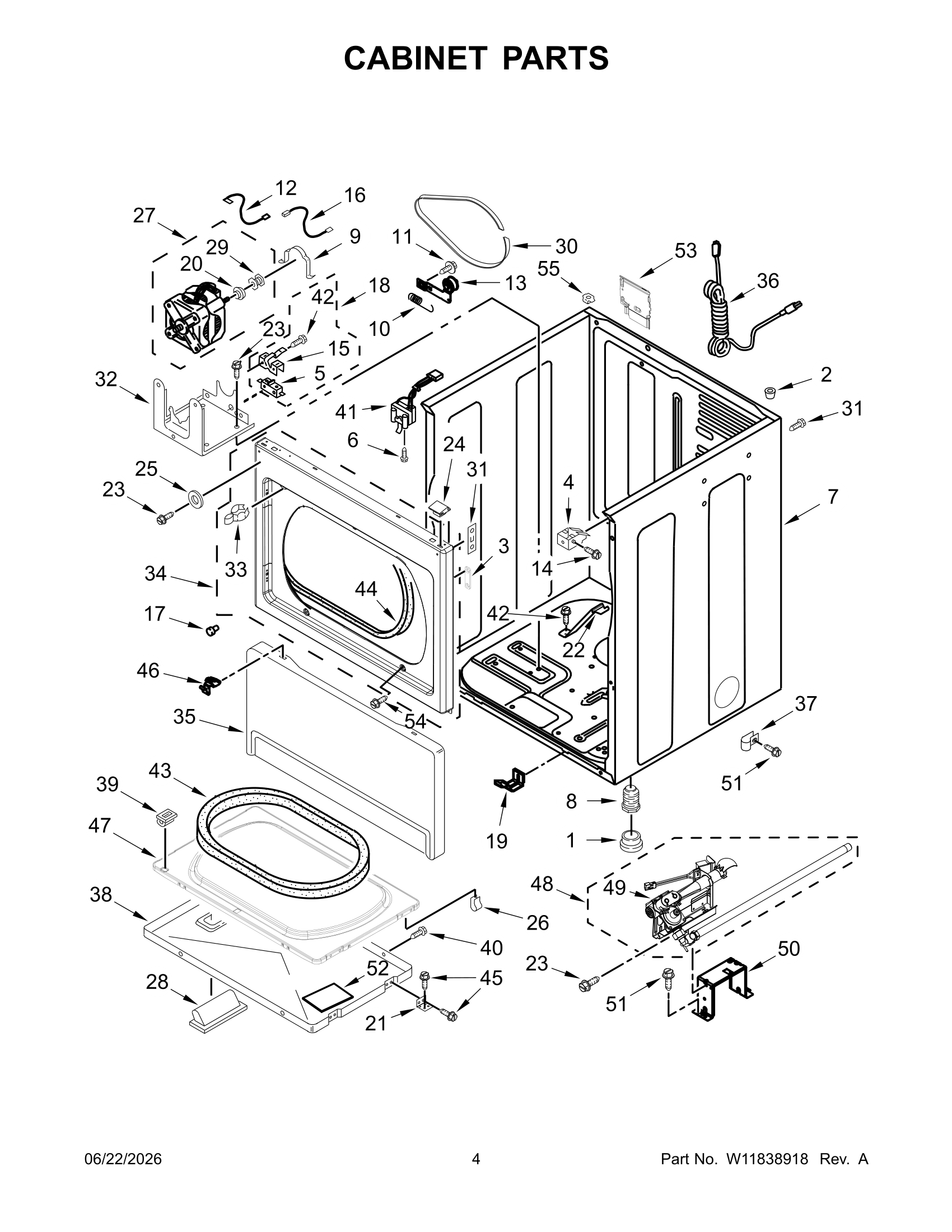 CABINET PARTS